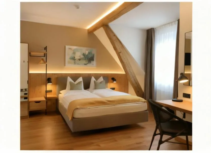 Bed in Hotel Sternen