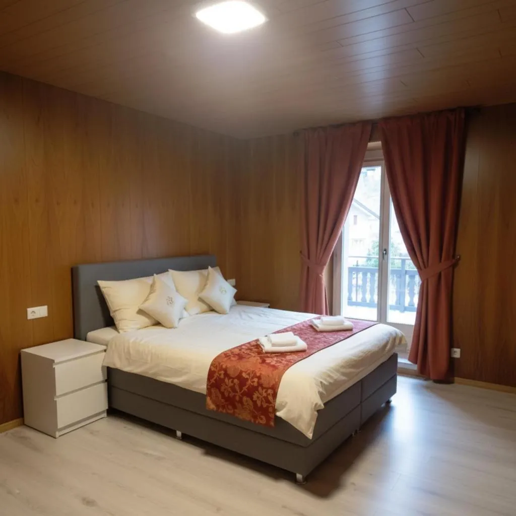 Bed in Hotel Sternen