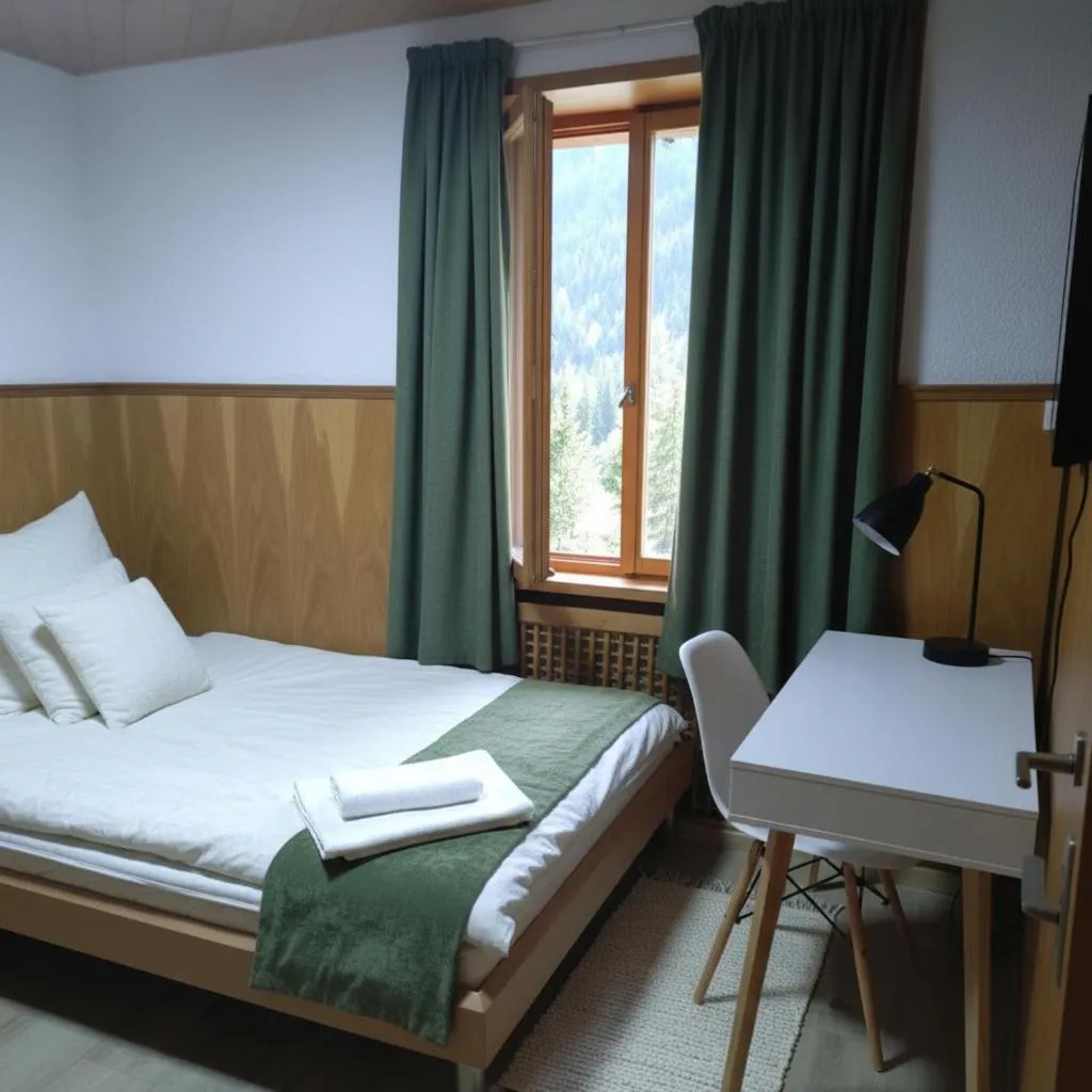 Bed in Hotel Sternen