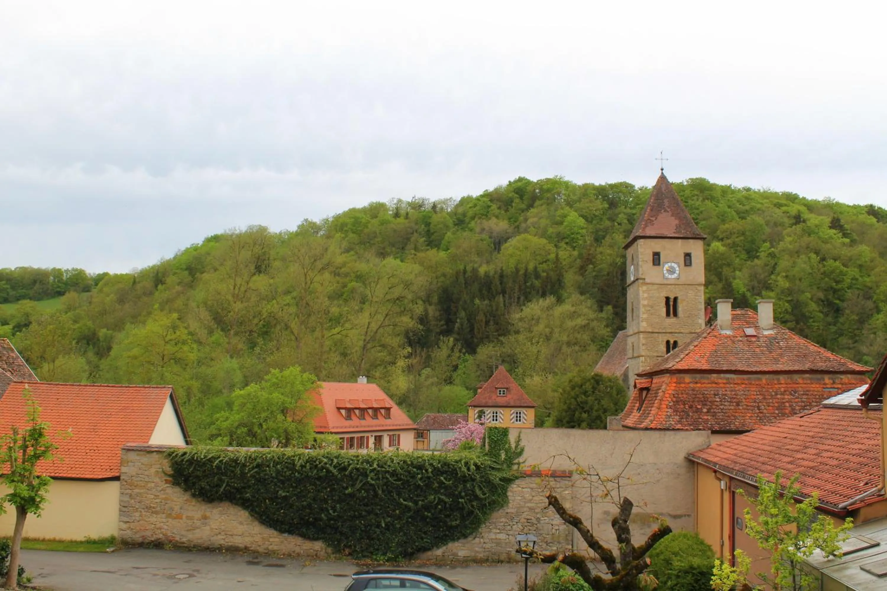 Garden view in Schwarzes Lamm
