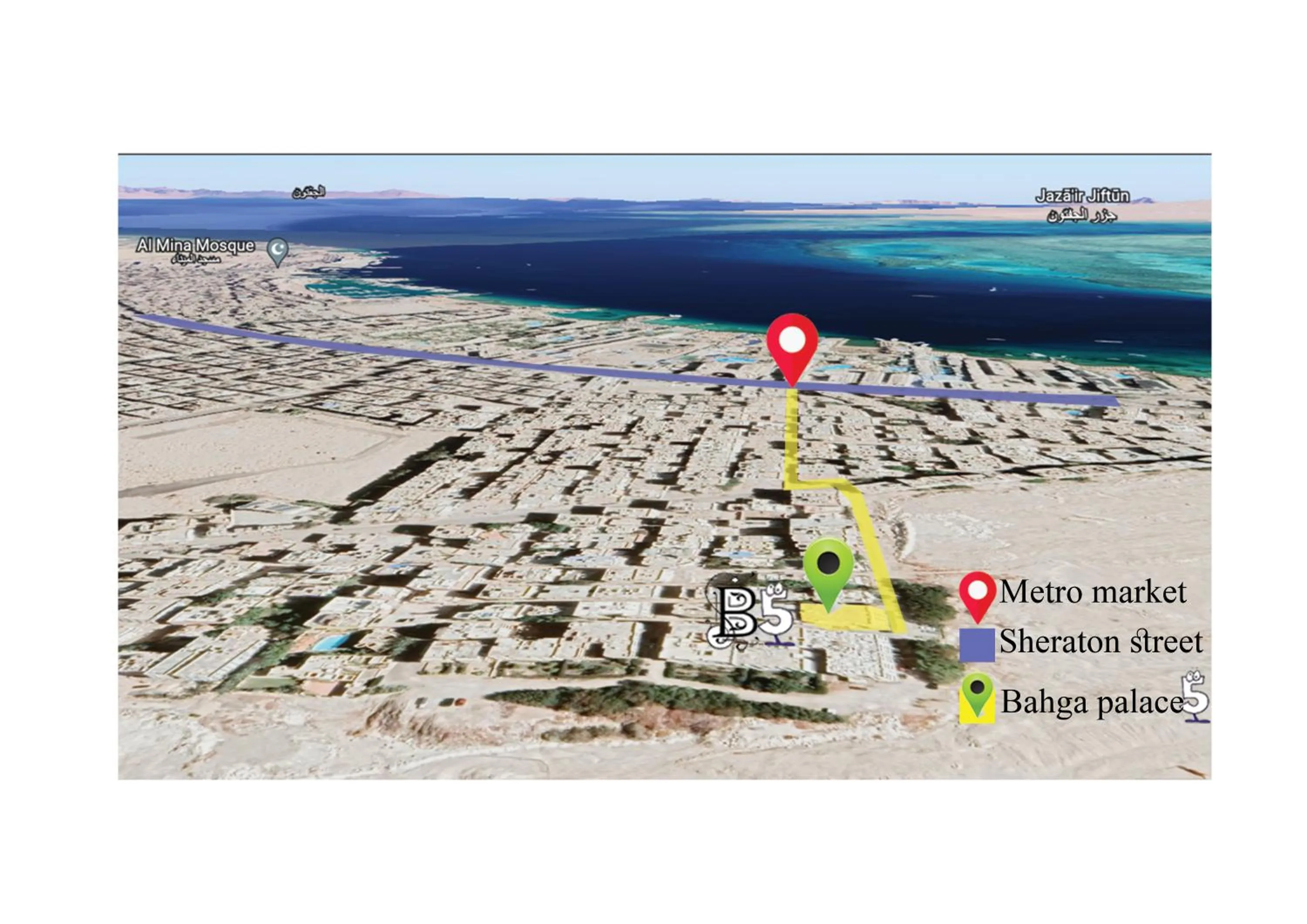 Location in Bahga Palace 5 Residential Apartments