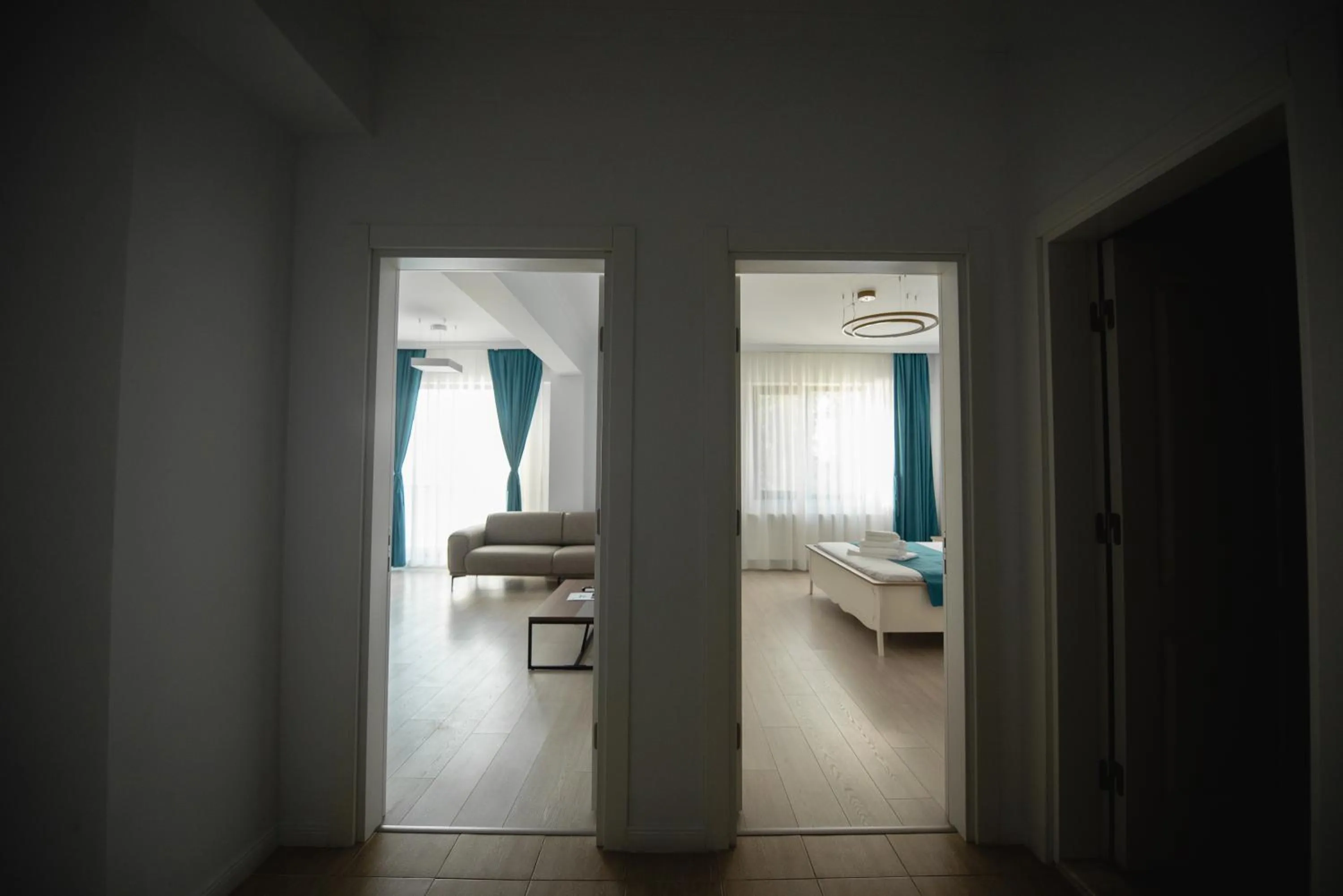 Living room, Bed in Solid Magic Apart Hotel