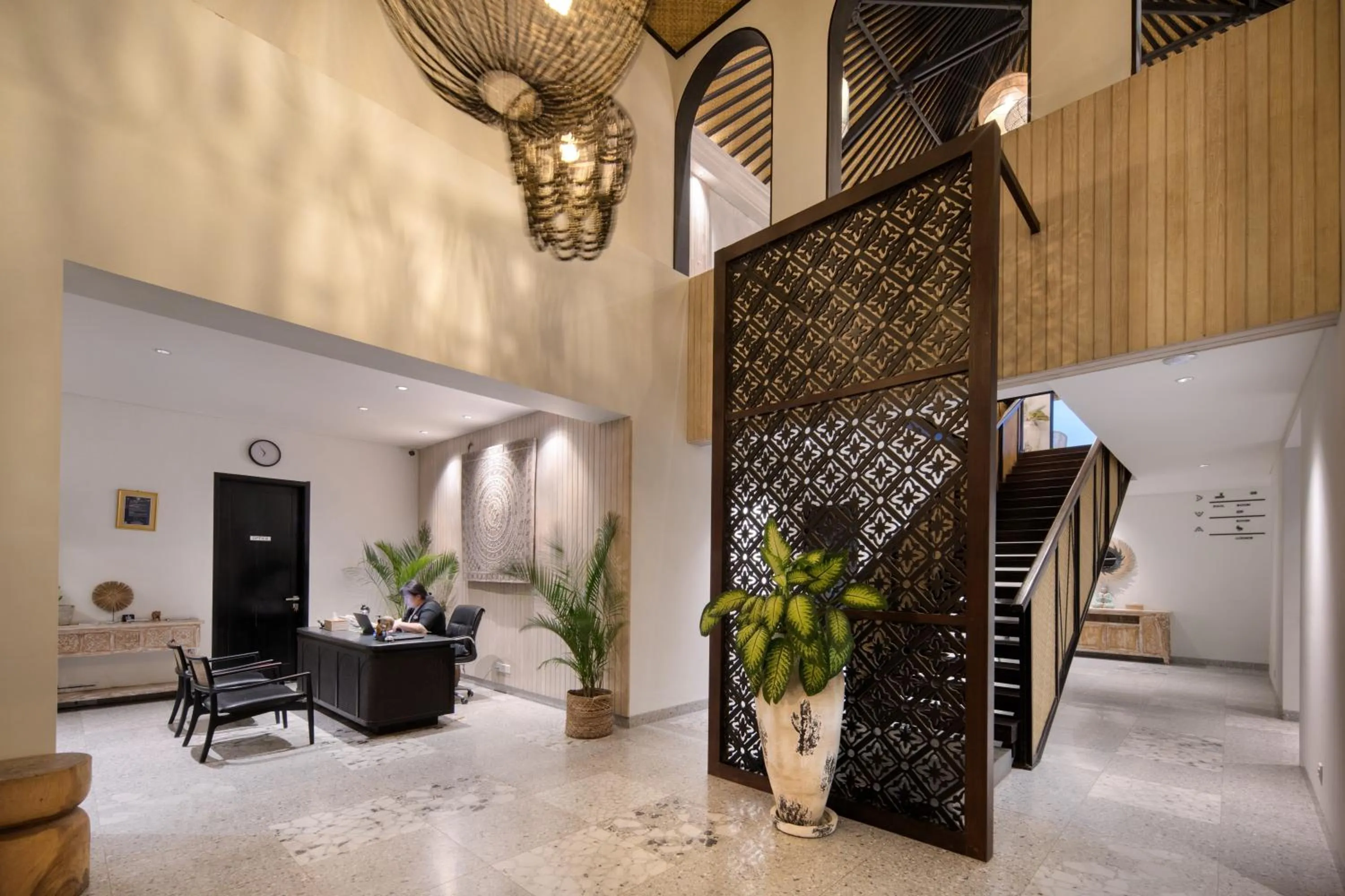 Communal lounge/ TV room in AmantraNa Canggu