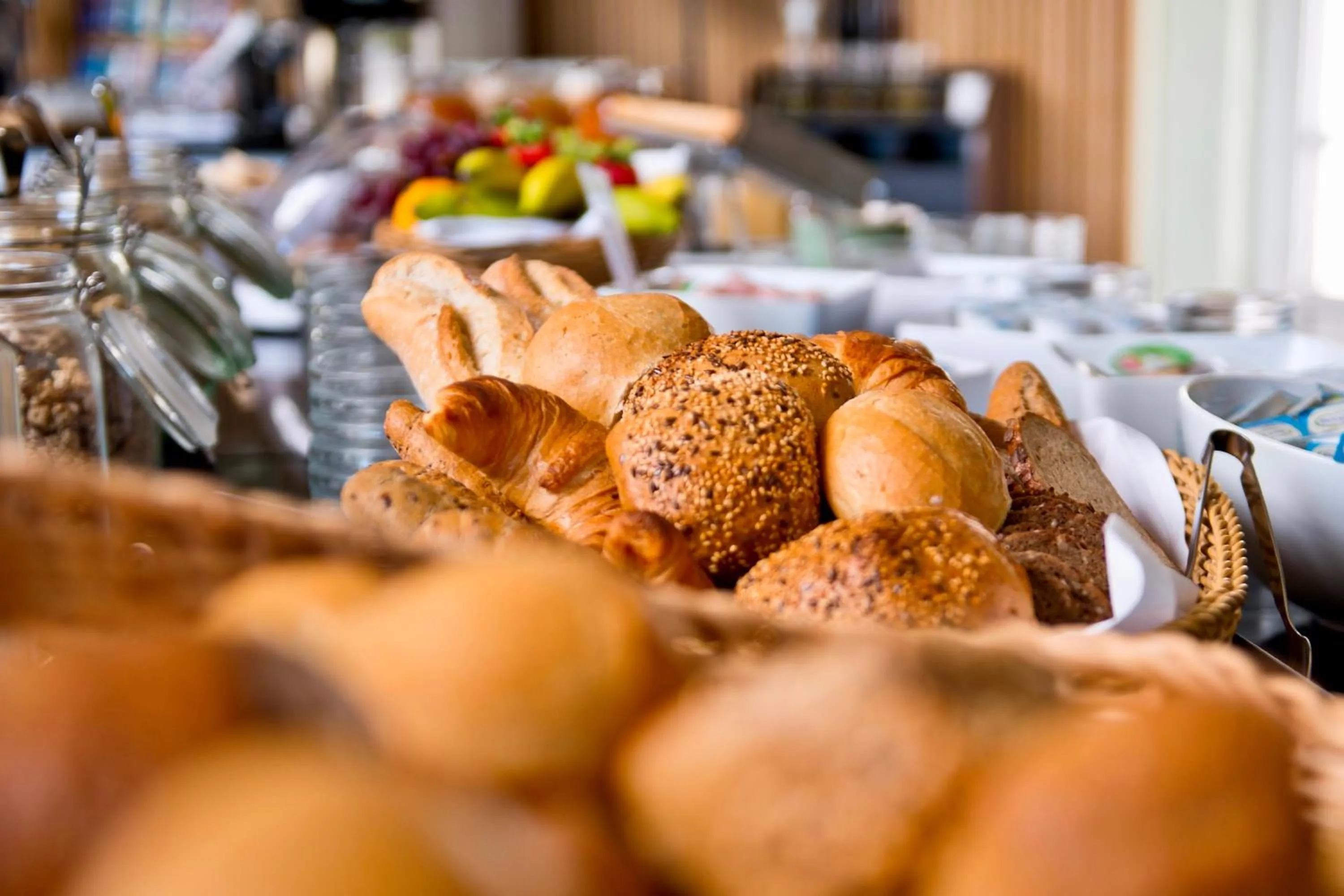 Buffet breakfast in Atrium Hotel Amadeus