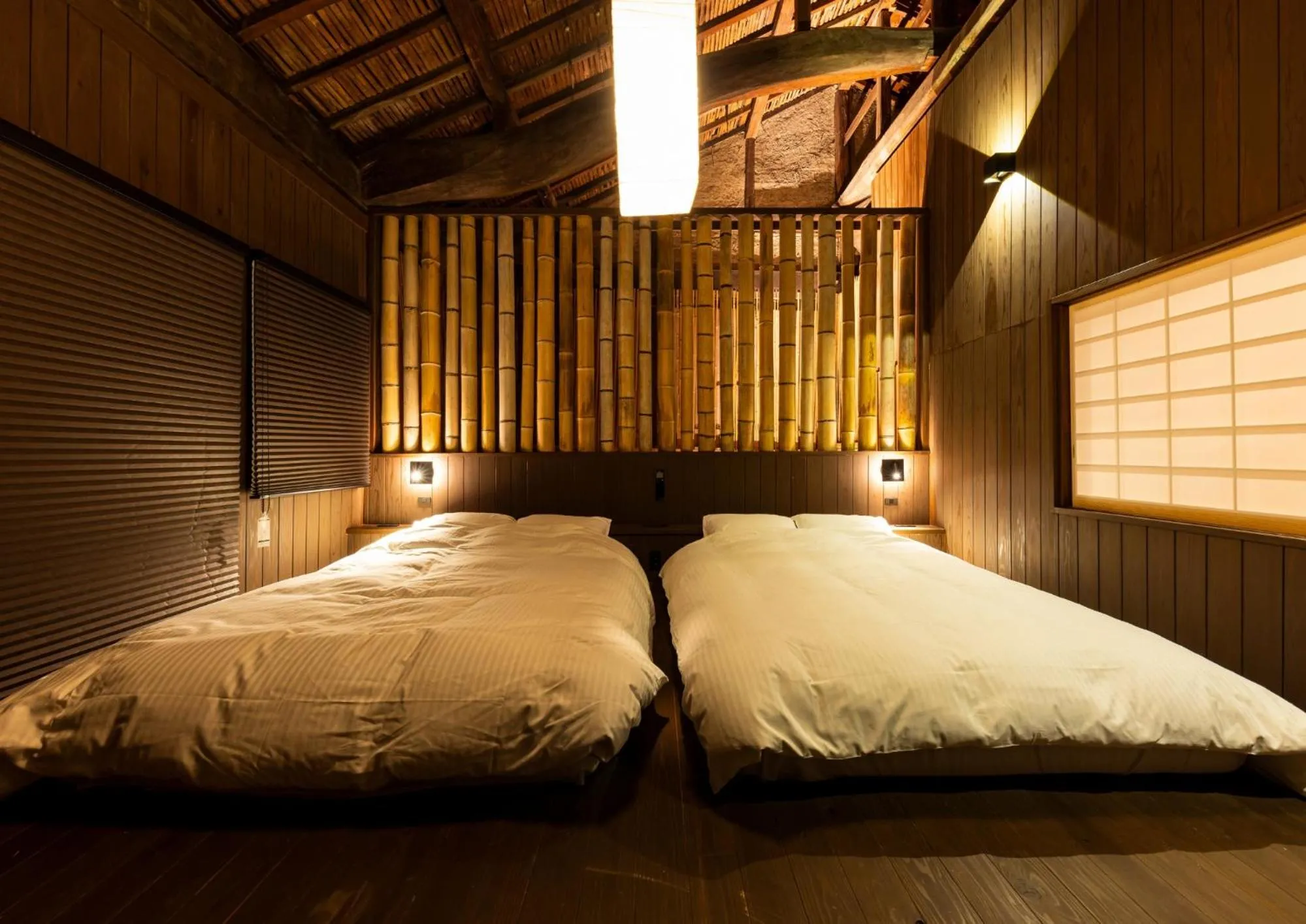 Bed in MACHIYA-VILLA SEIAN