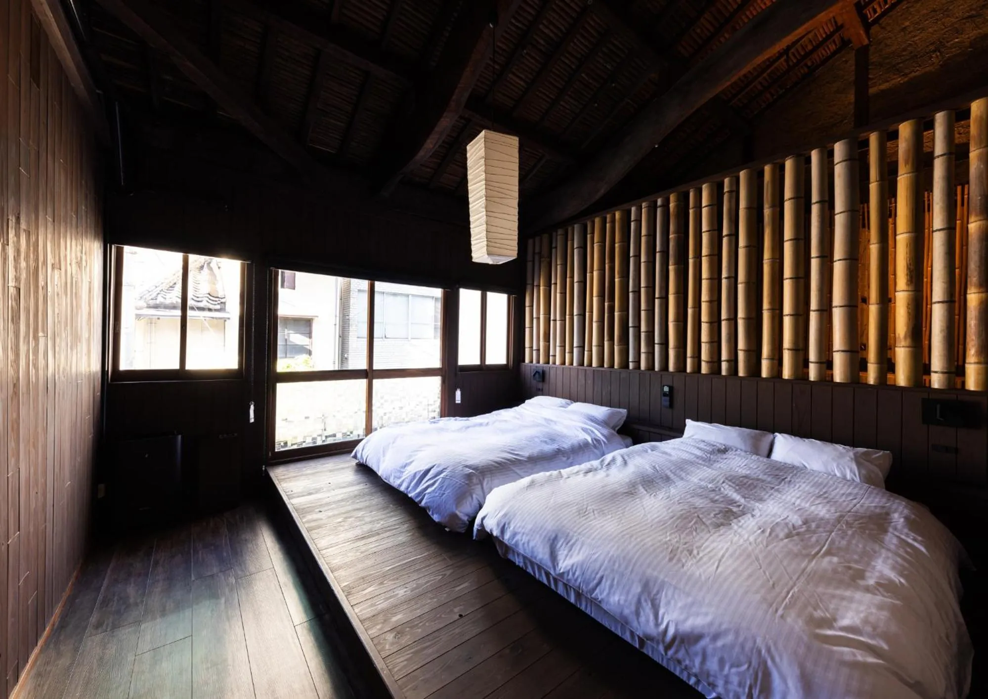 Bed in MACHIYA-VILLA SEIAN