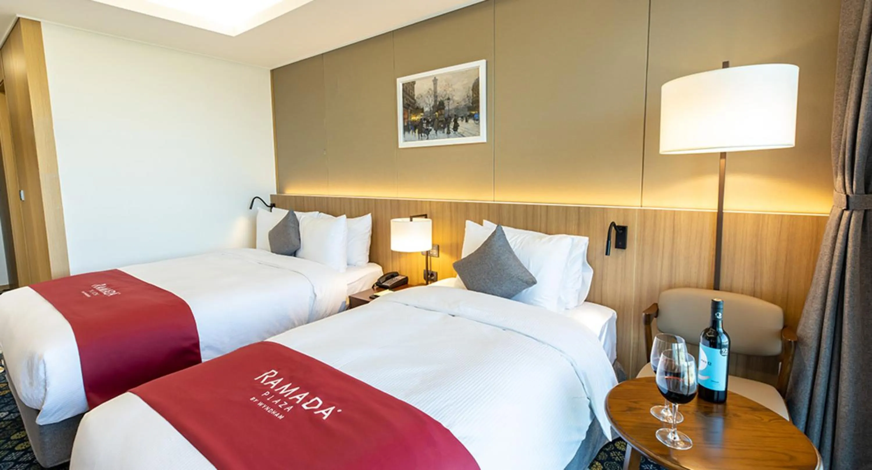 Bed in Ramada Plaza by Wyndham Dolsan Yeosu