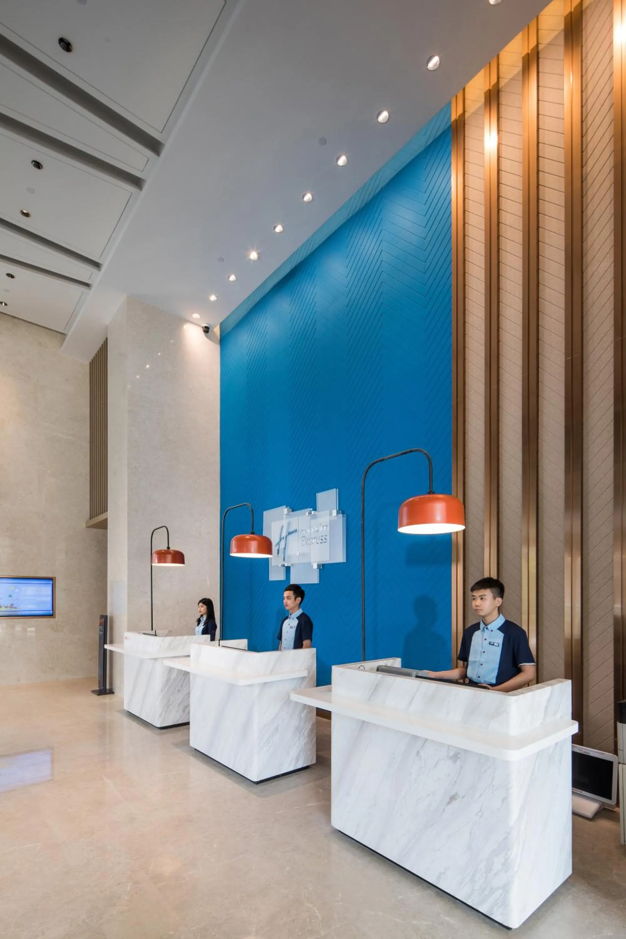 Lobby or reception in Holiday Inn Express Shenzhen Haiyuan City by IHG