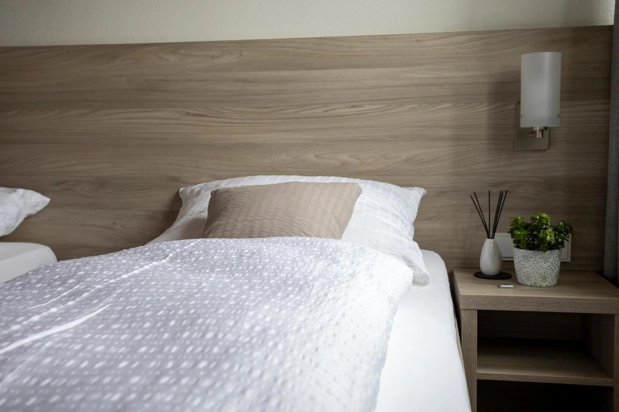 Bedroom, Bed in Hotel am Ludwigskanal