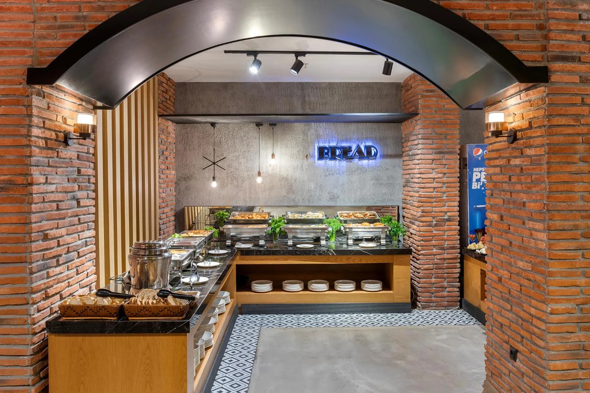 Buffet breakfast in Afflon Hotels Loft City