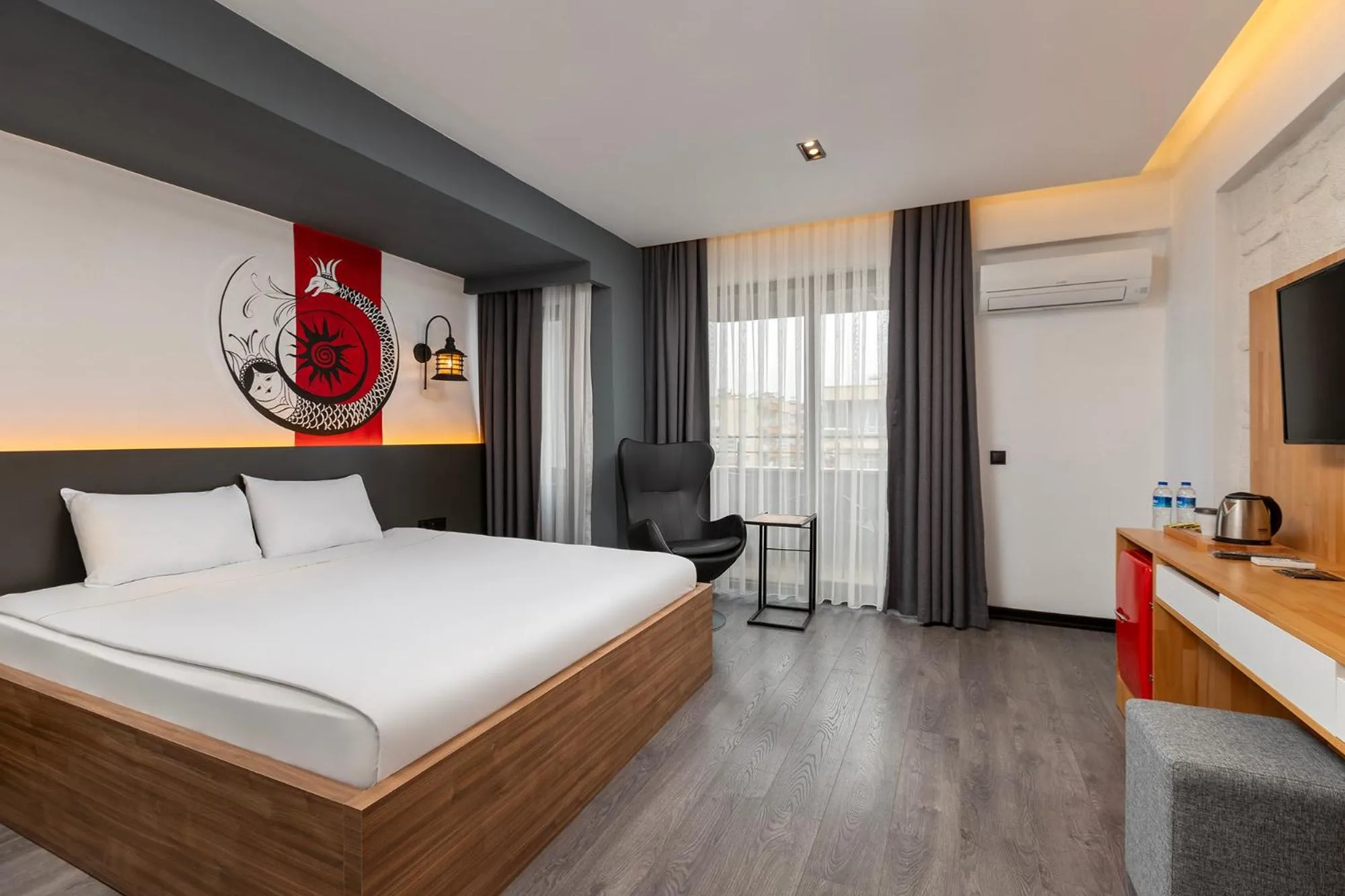 Bed in Afflon Hotels Loft City