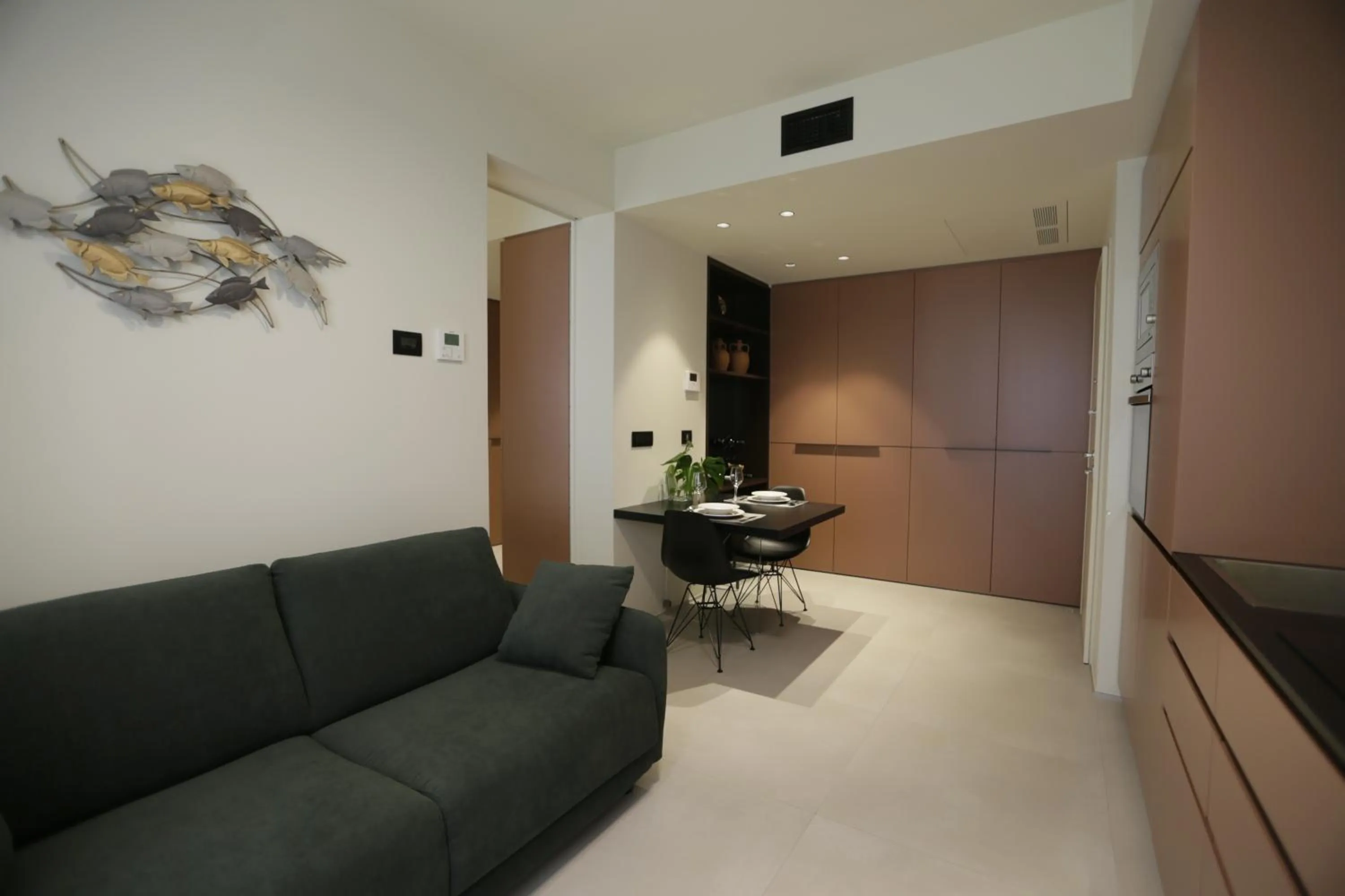 Living room in SETTANNI Sea Suites