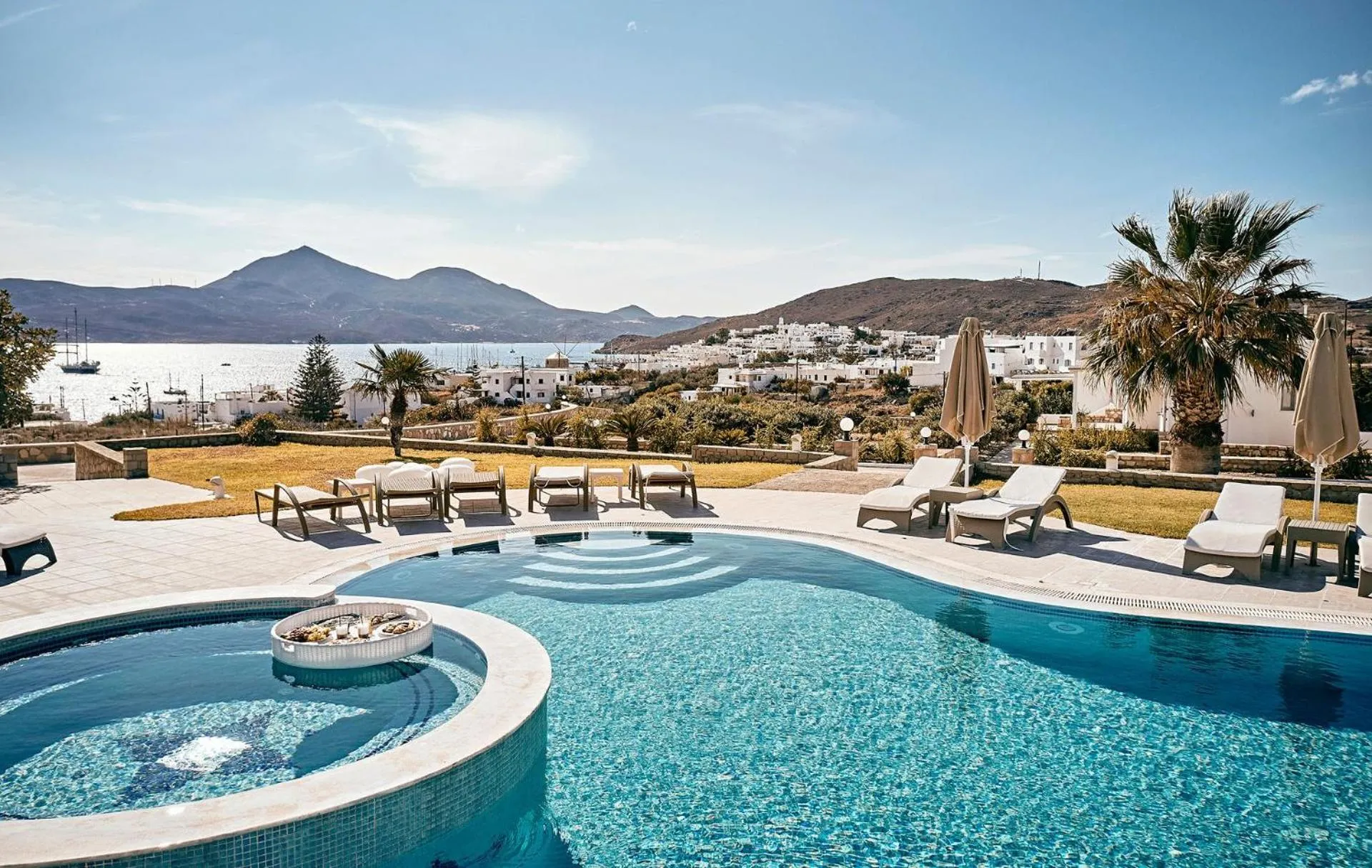 Pool view in Santa Maria Luxury Suites & Spa
