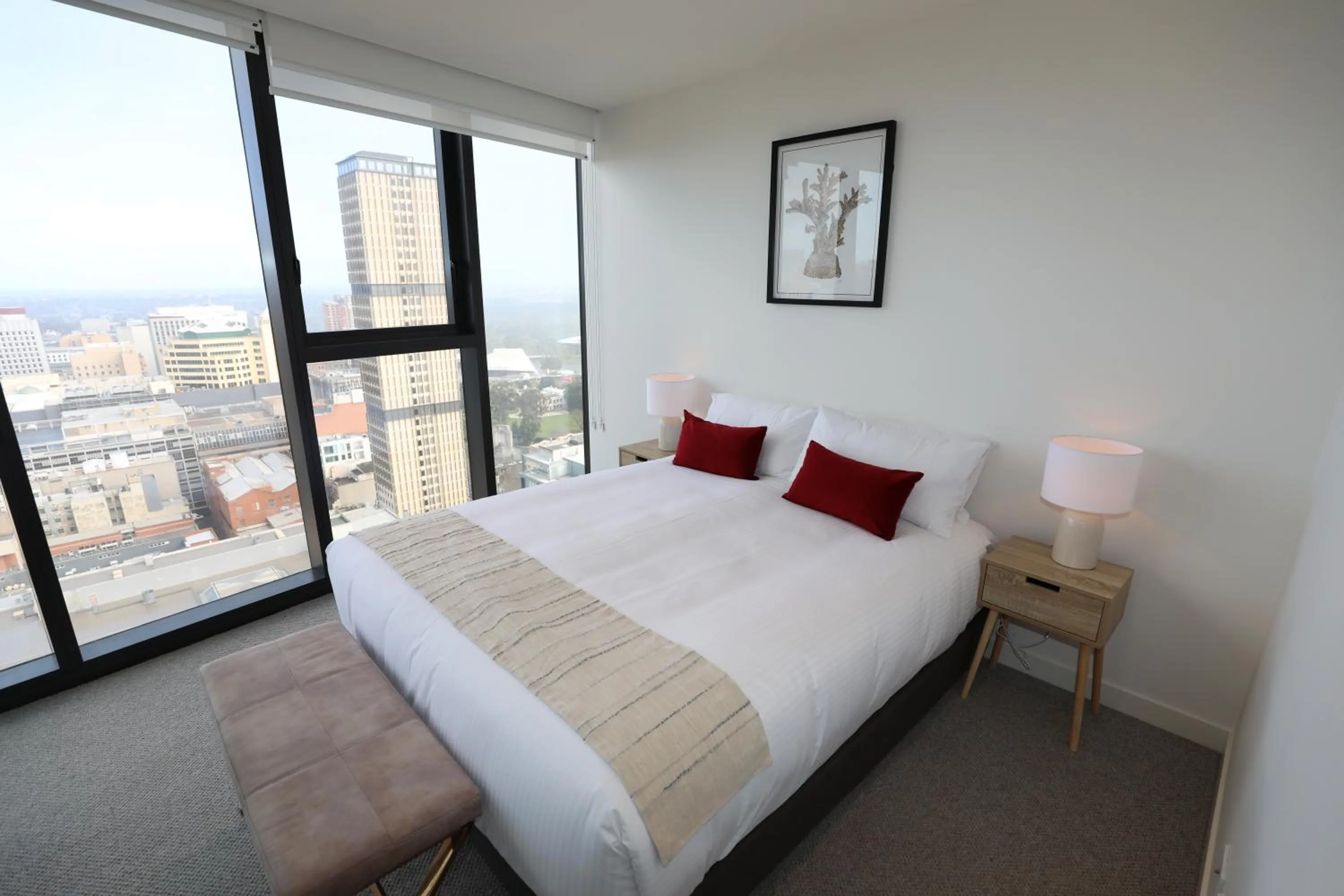 Bed in Realm Apartments by CLLIX