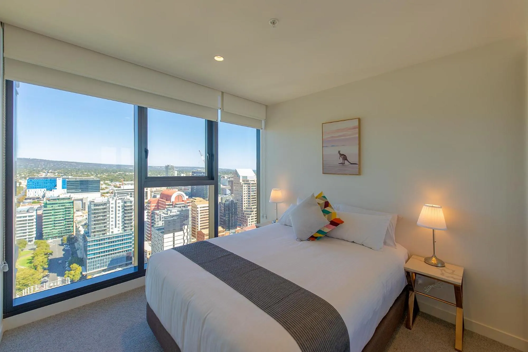 Bed in Realm Apartments by CLLIX