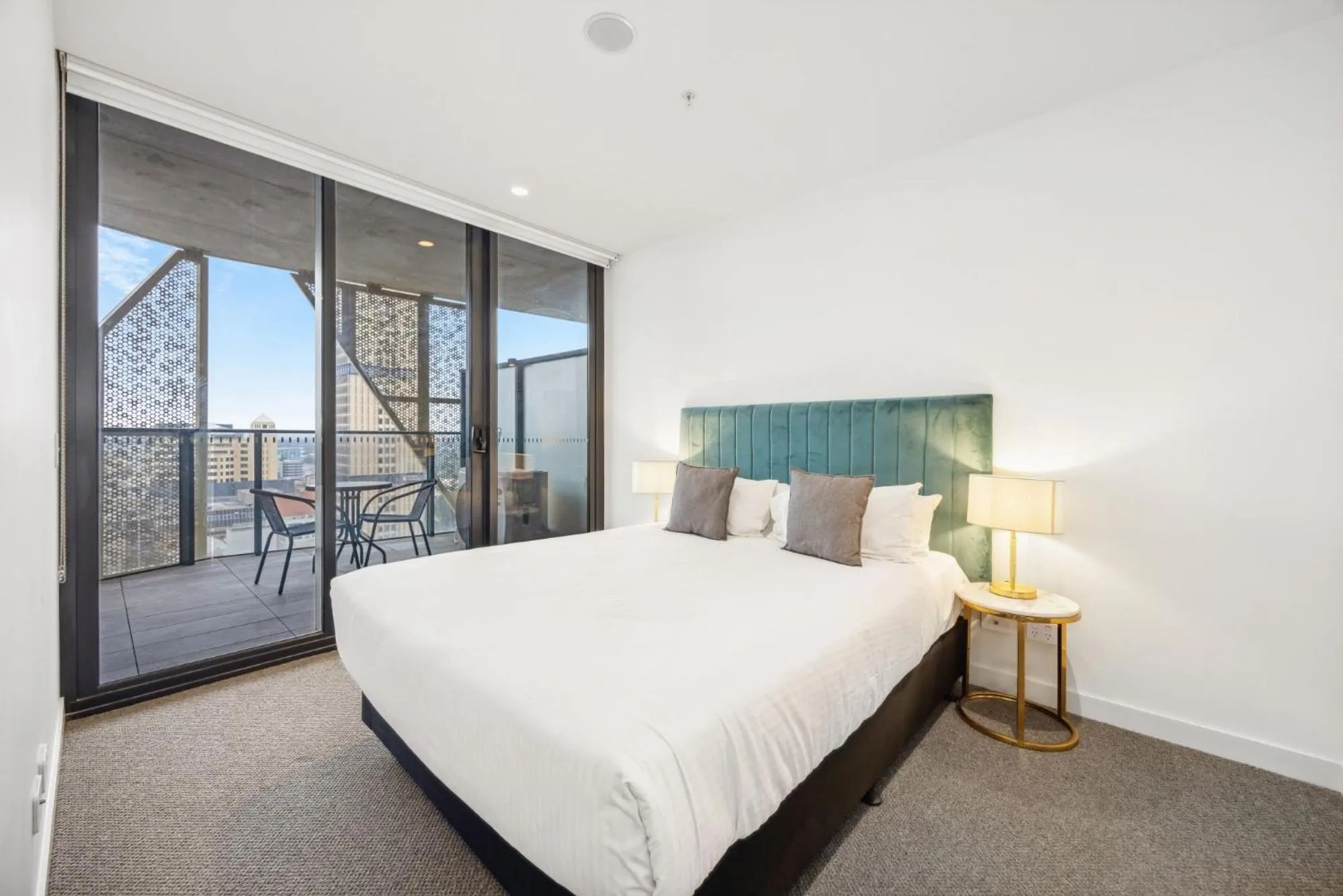 Bed in Realm Apartments by CLLIX