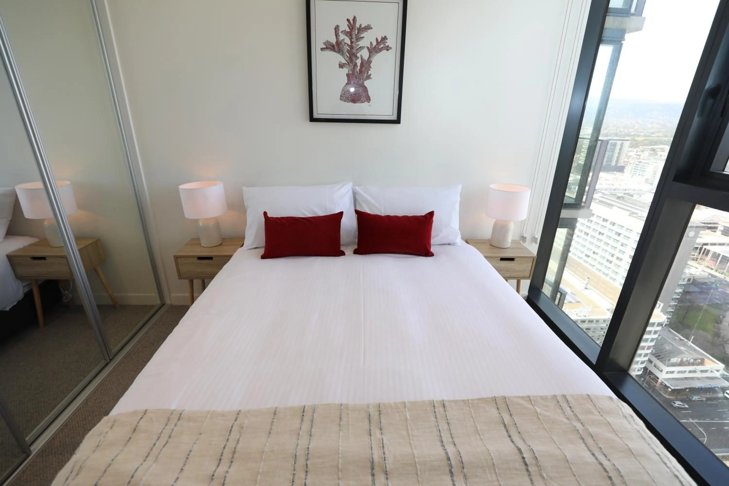 Bed in Realm Apartments by CLLIX