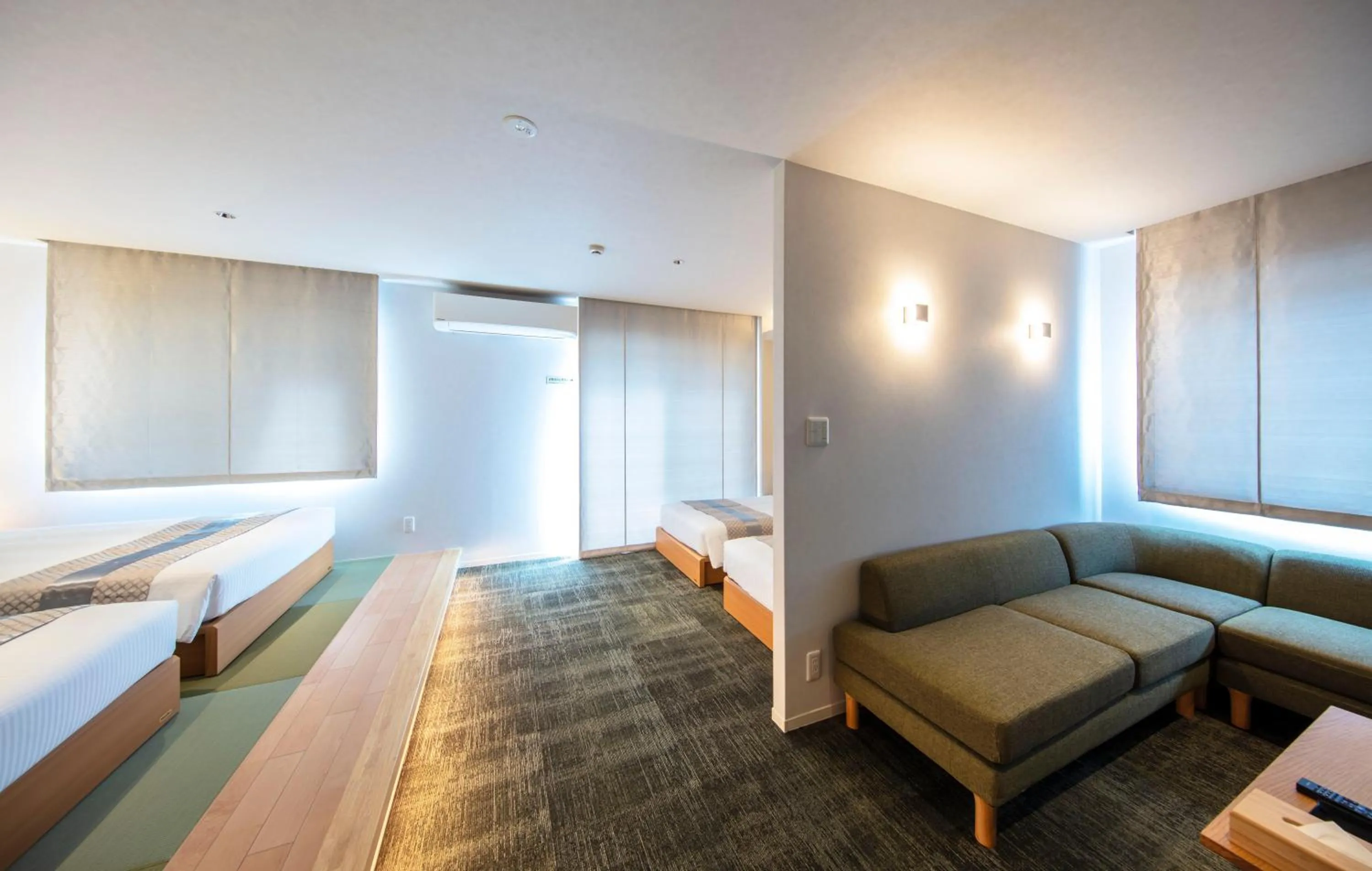 Photo of the whole room, Bed in GRAND BASE Okayama Ekimae