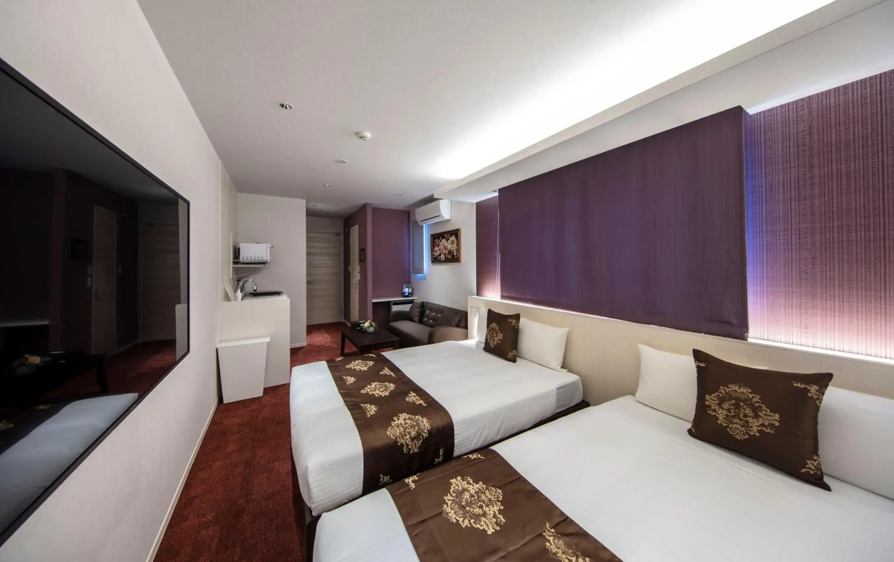 Standard Twin Room in GRAND BASE Okayama Ekimae Standard Twin Room in GRAND BASE Okayama Ekimae
