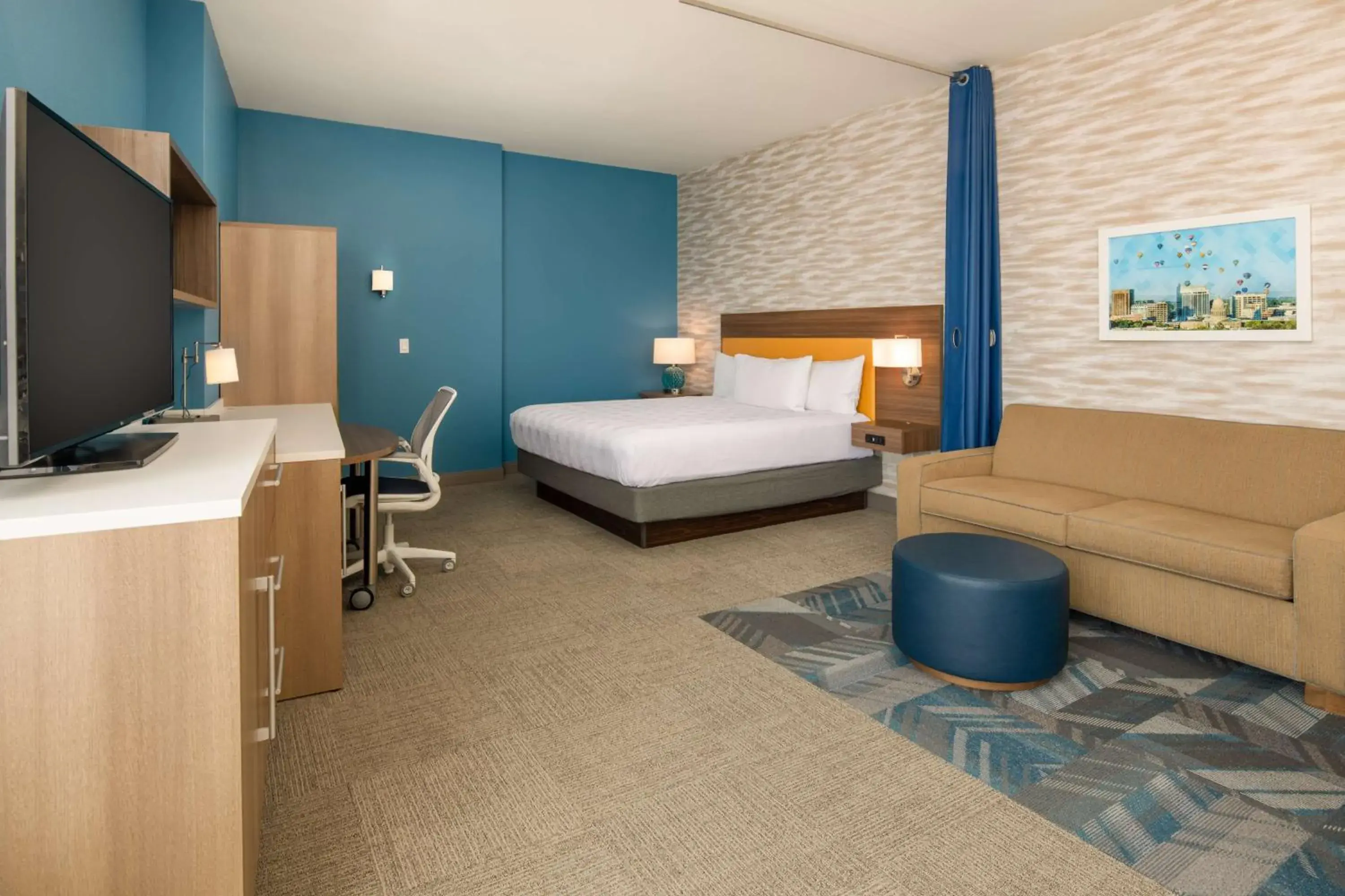 Bedroom, Bed in Home2 Suites By Hilton Boise Downtown Bedroom, Bed in Home2 Suites By Hilton Boise Downtown