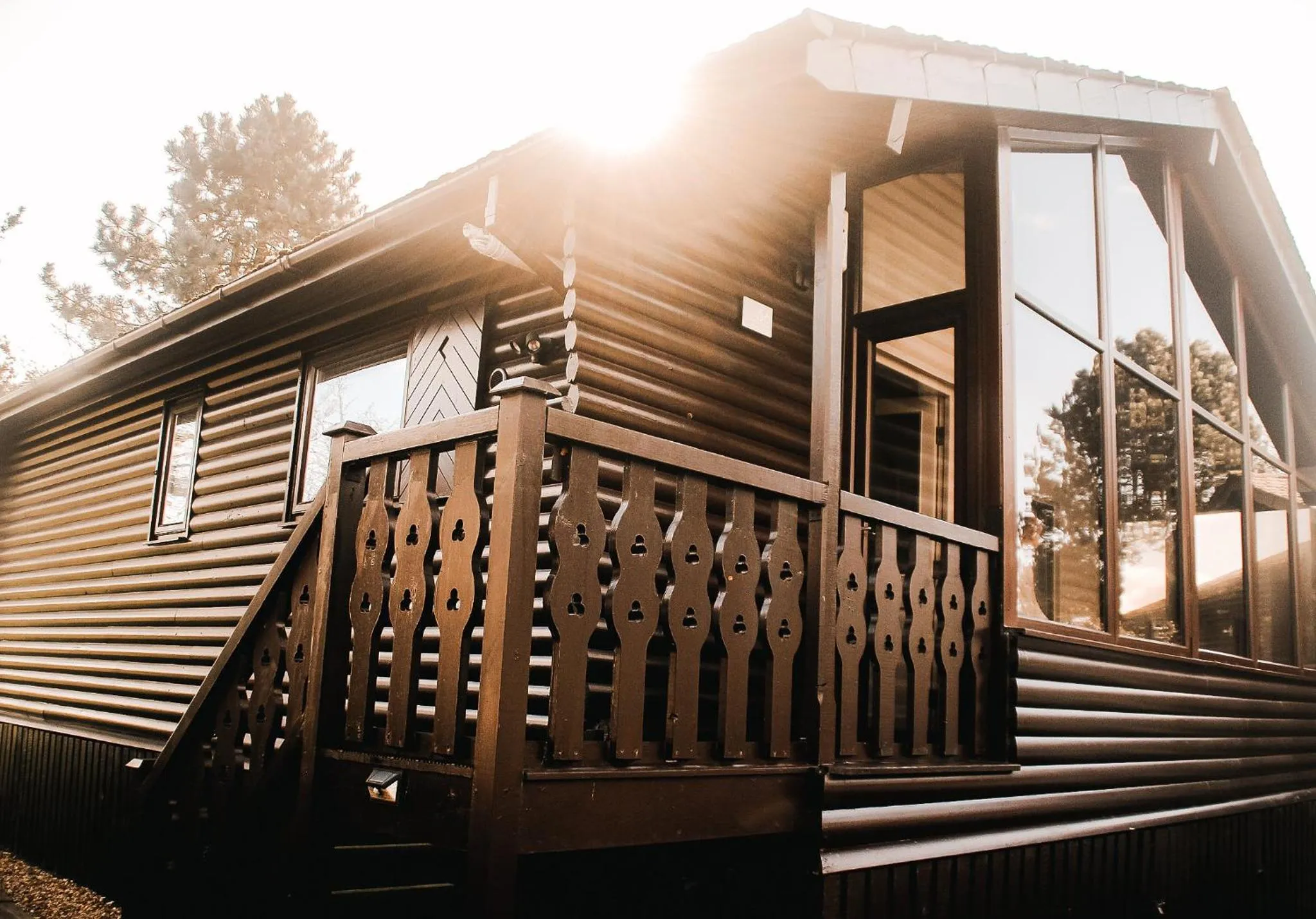 Property building in Keer Side Lodge, Luxury lodge with private hot tub at Pine Lake Resort