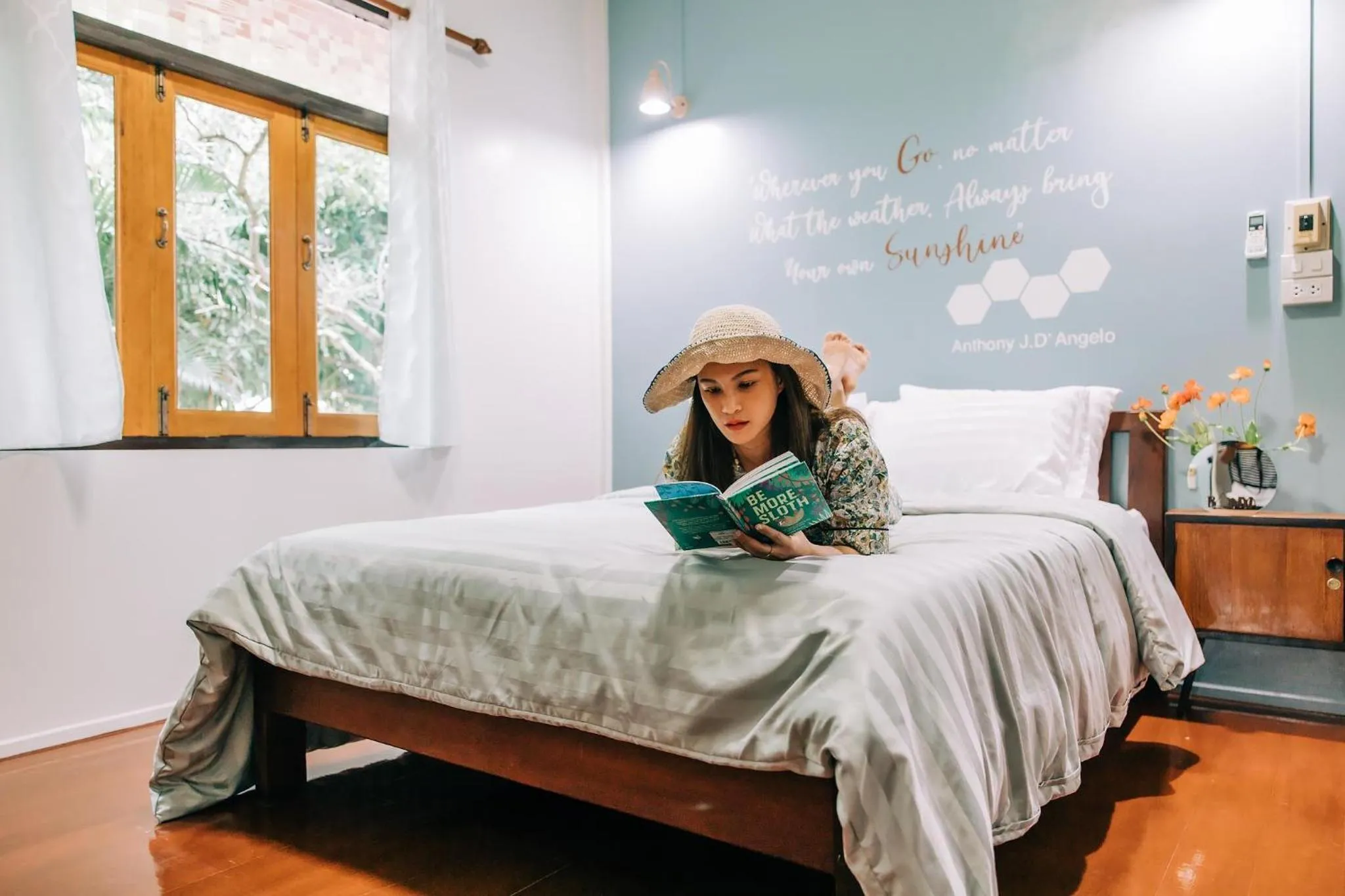 Bed in Banya BnB ที่พักบ้านย่าบีแอนด์บี เมืองประจวบฯ