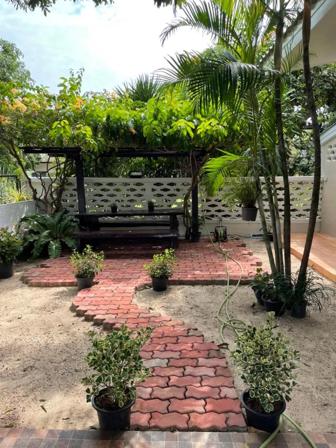 Garden in Banya BnB ที่พักบ้านย่าบีแอนด์บี เมืองประจวบฯ