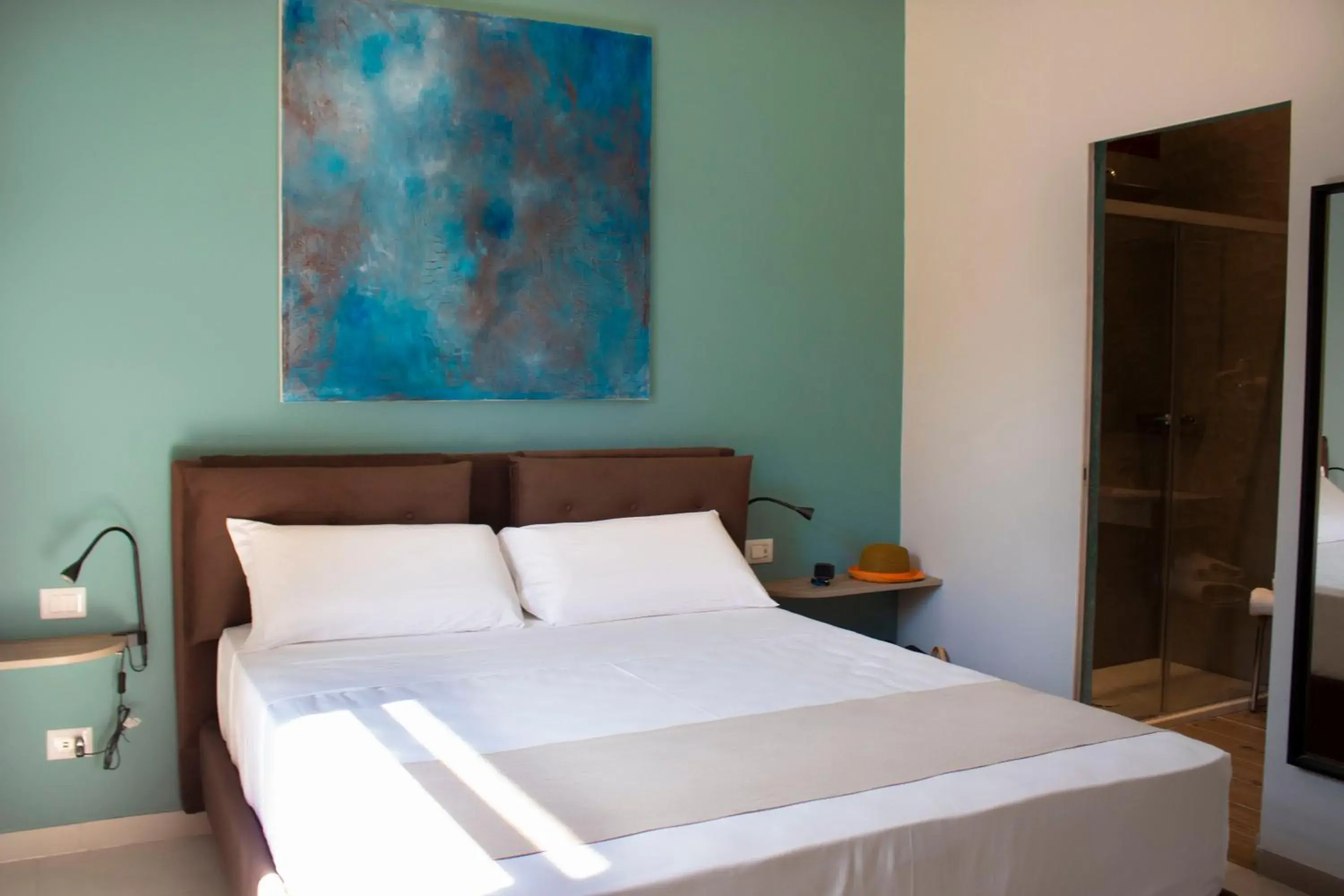 Bed in Relais Villa Montedonzelli Bed in Relais Villa Montedonzelli