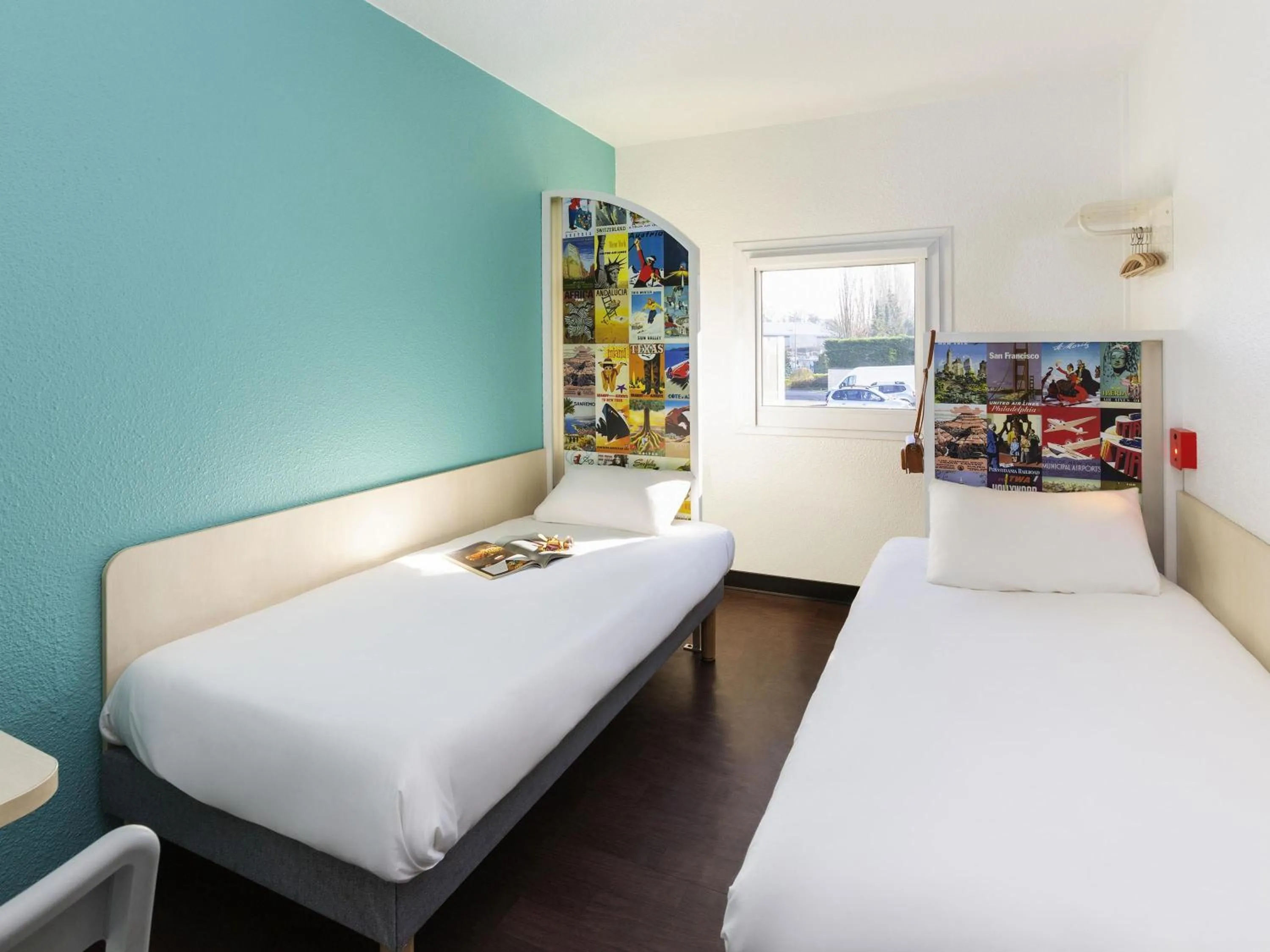 Bedroom, Bed in hotelF1 Lorient