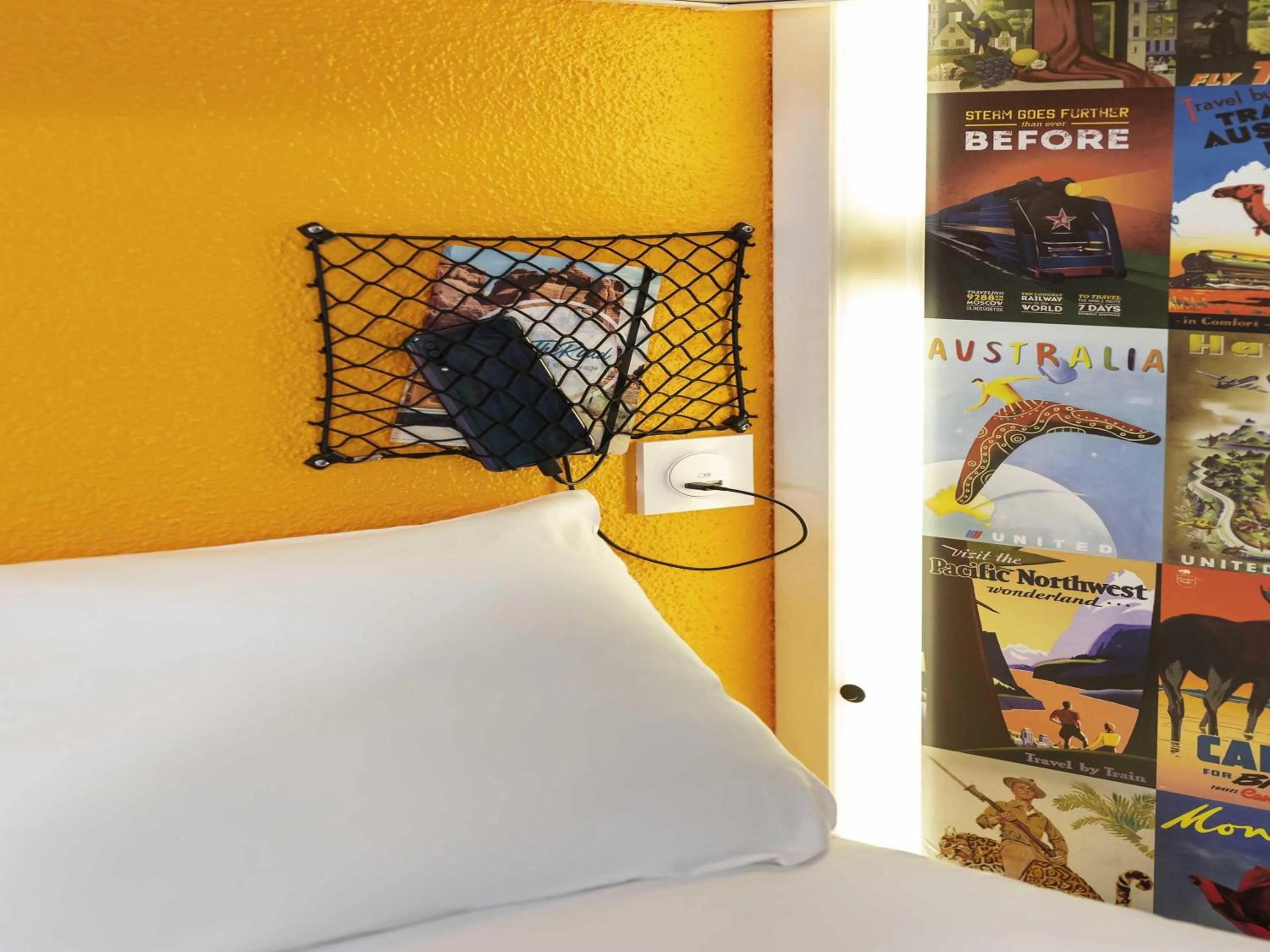 Bedroom, Bed in hotelF1 Lorient