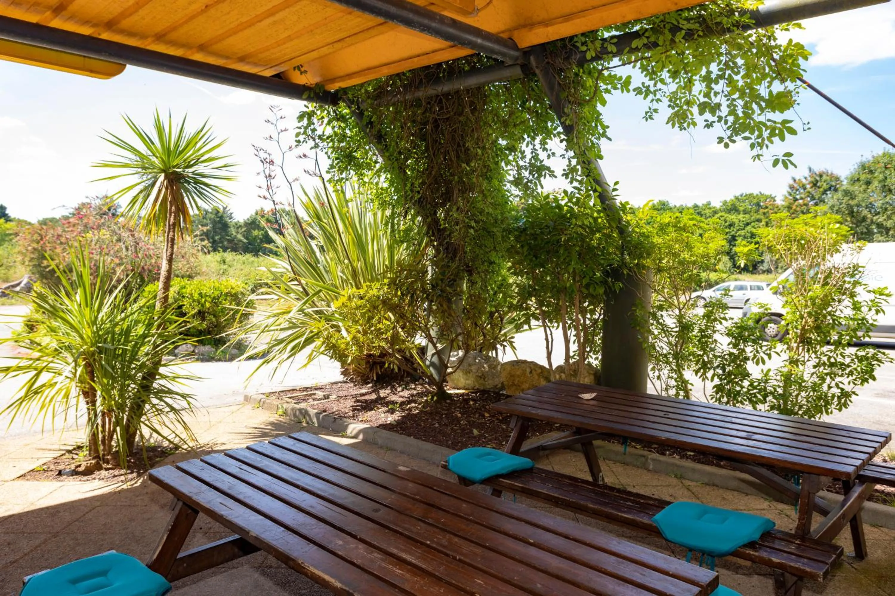 Balcony/Terrace in hotelF1 Lorient