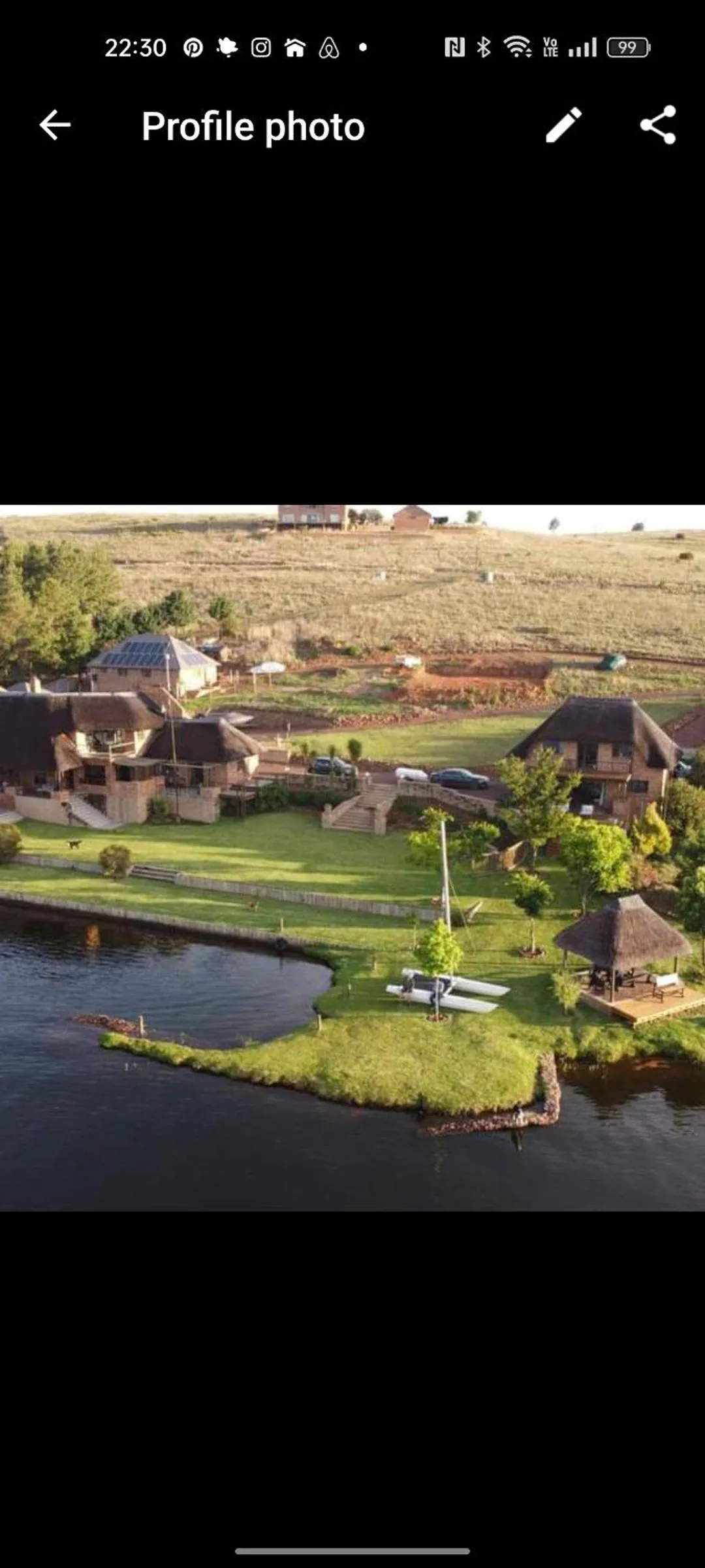 River view in Sedgefield Lodge