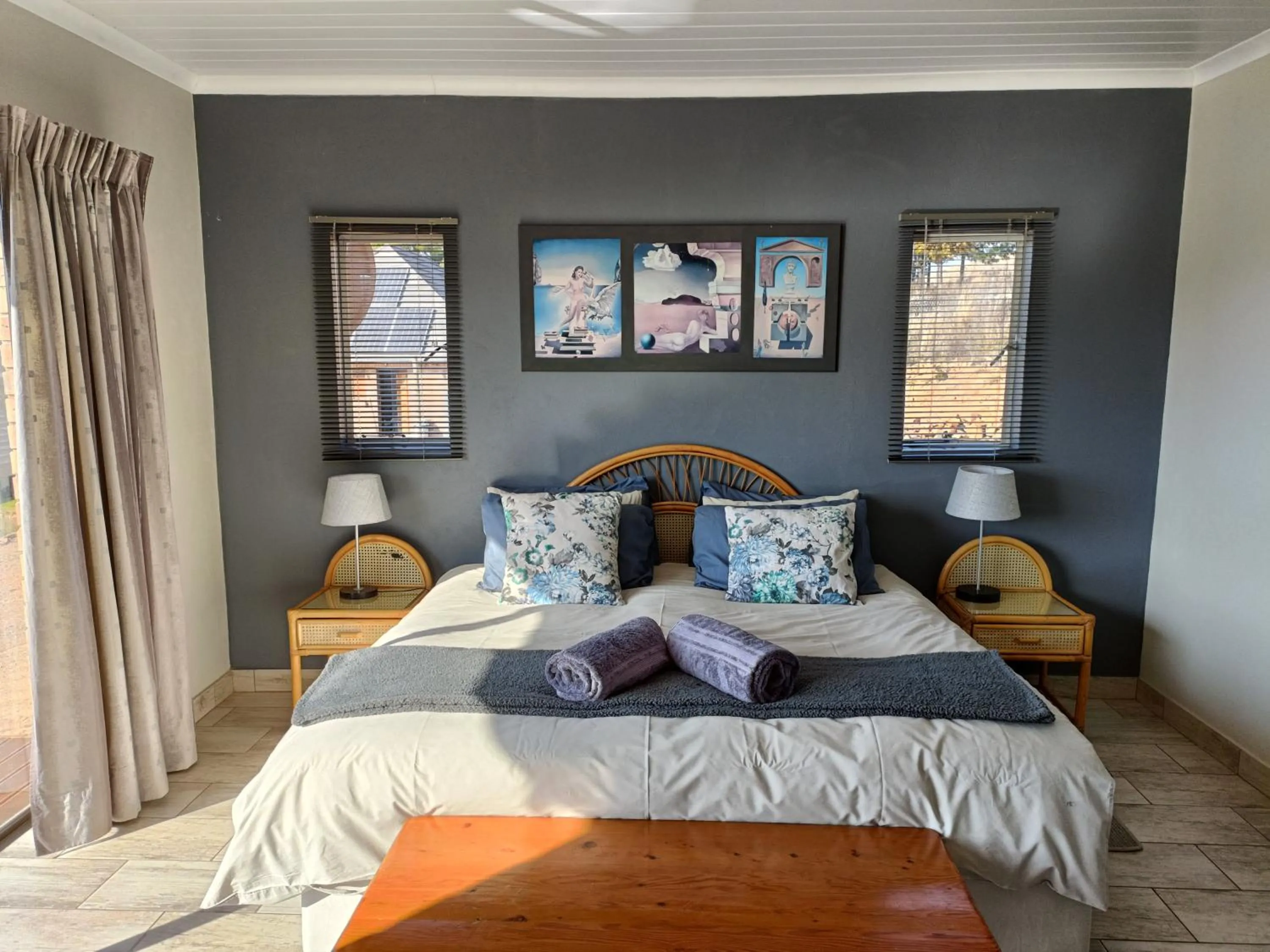 Bedroom, Bed in Sedgefield Lodge