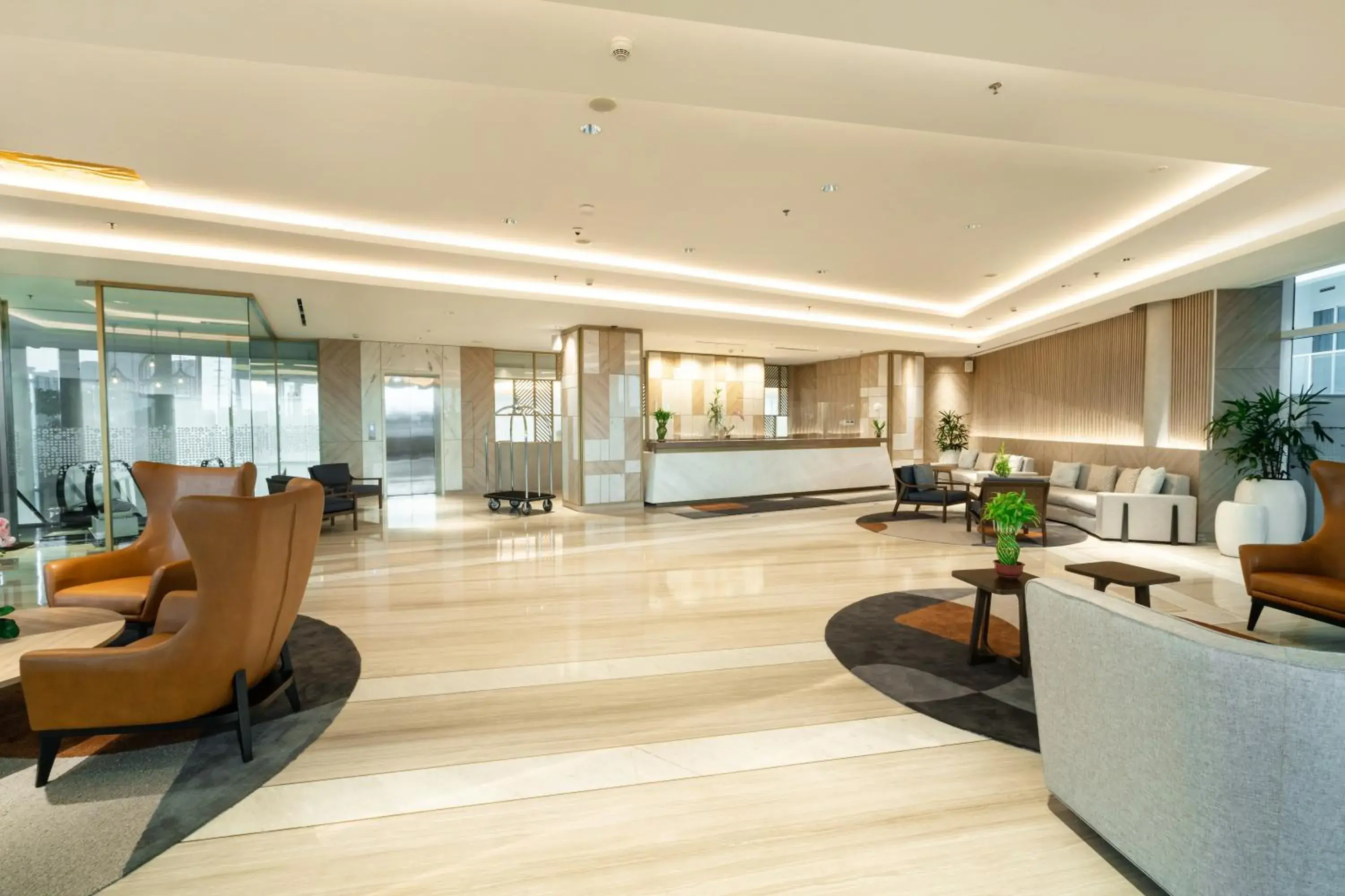 Lobby or reception in Harris Suites Puri Mansion Lobby or reception in Harris Suites Puri Mansion