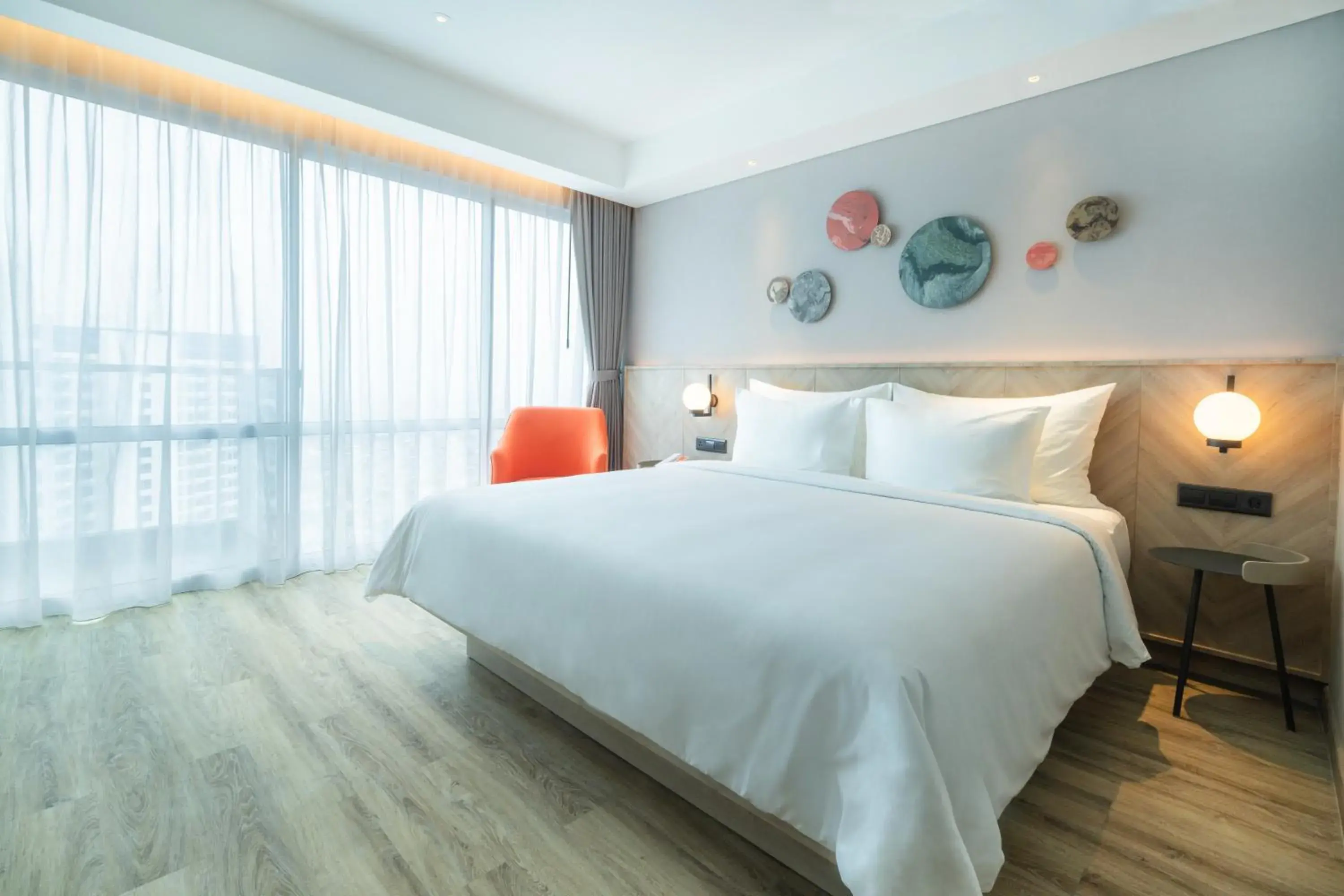 Bedroom, Bed in Harris Suites Puri Mansion Bedroom, Bed in Harris Suites Puri Mansion