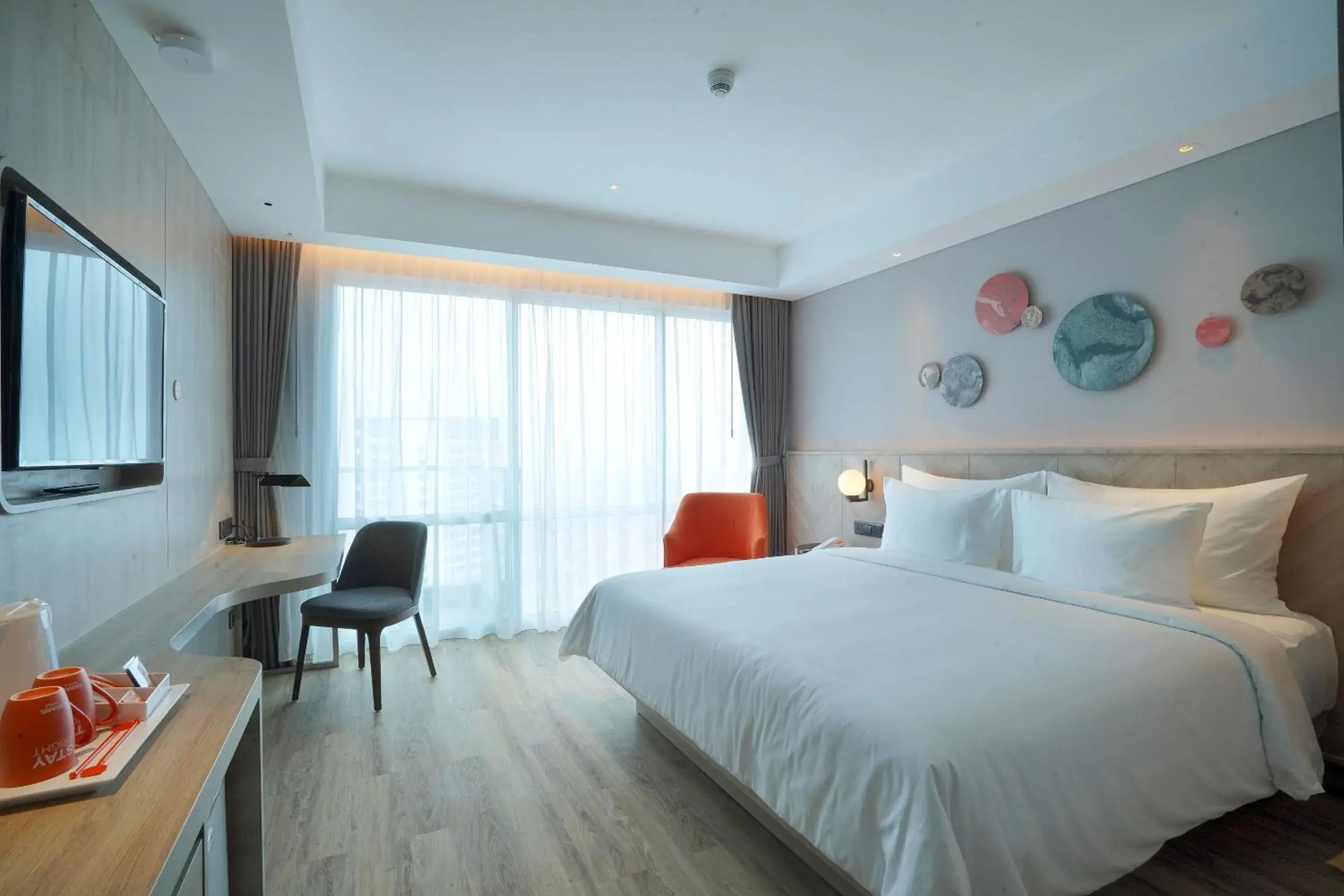 Bedroom, Bed in Harris Suites Puri Mansion Bedroom, Bed in Harris Suites Puri Mansion
