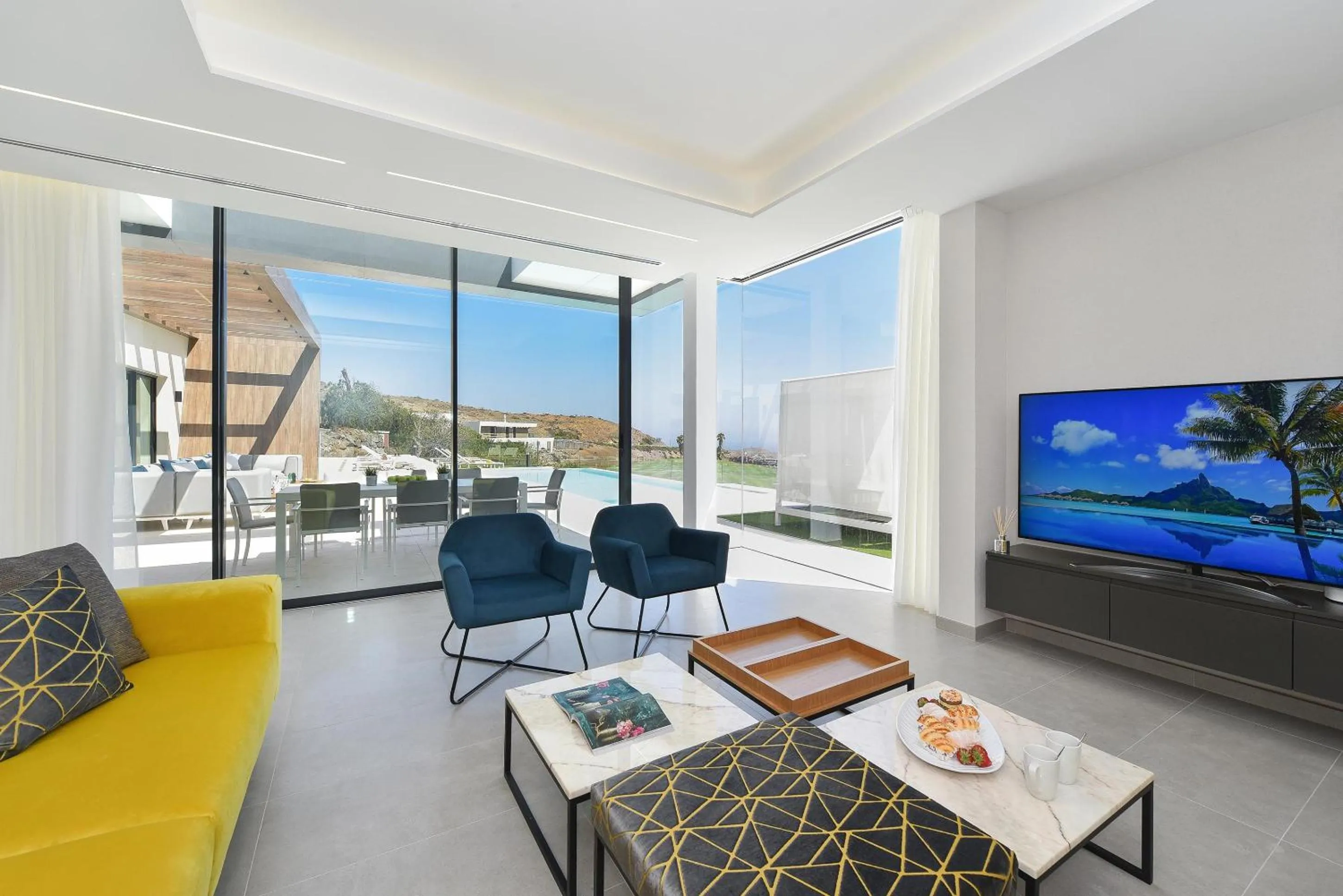 TV and multimedia in Salobre Sunset Villa V&L Salobre by VillaGranCanaria