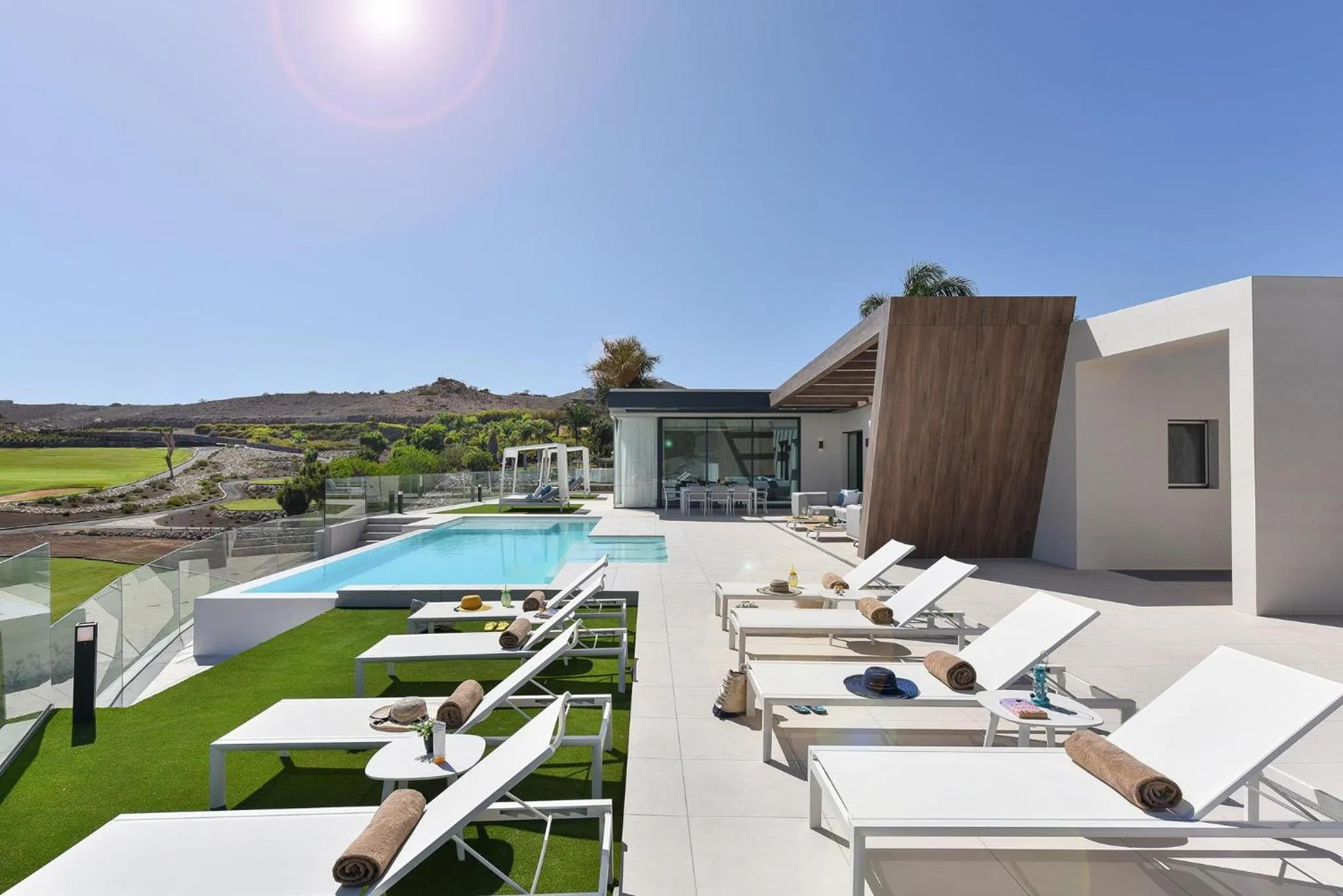 Patio in Salobre Sunset Villa V&L Salobre by VillaGranCanaria