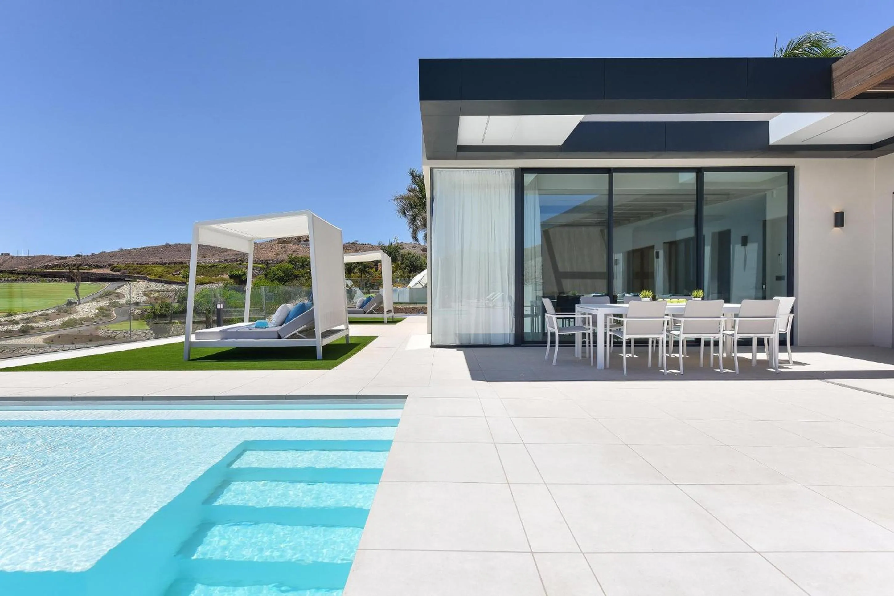 Patio in Salobre Sunset Villa V&L Salobre by VillaGranCanaria