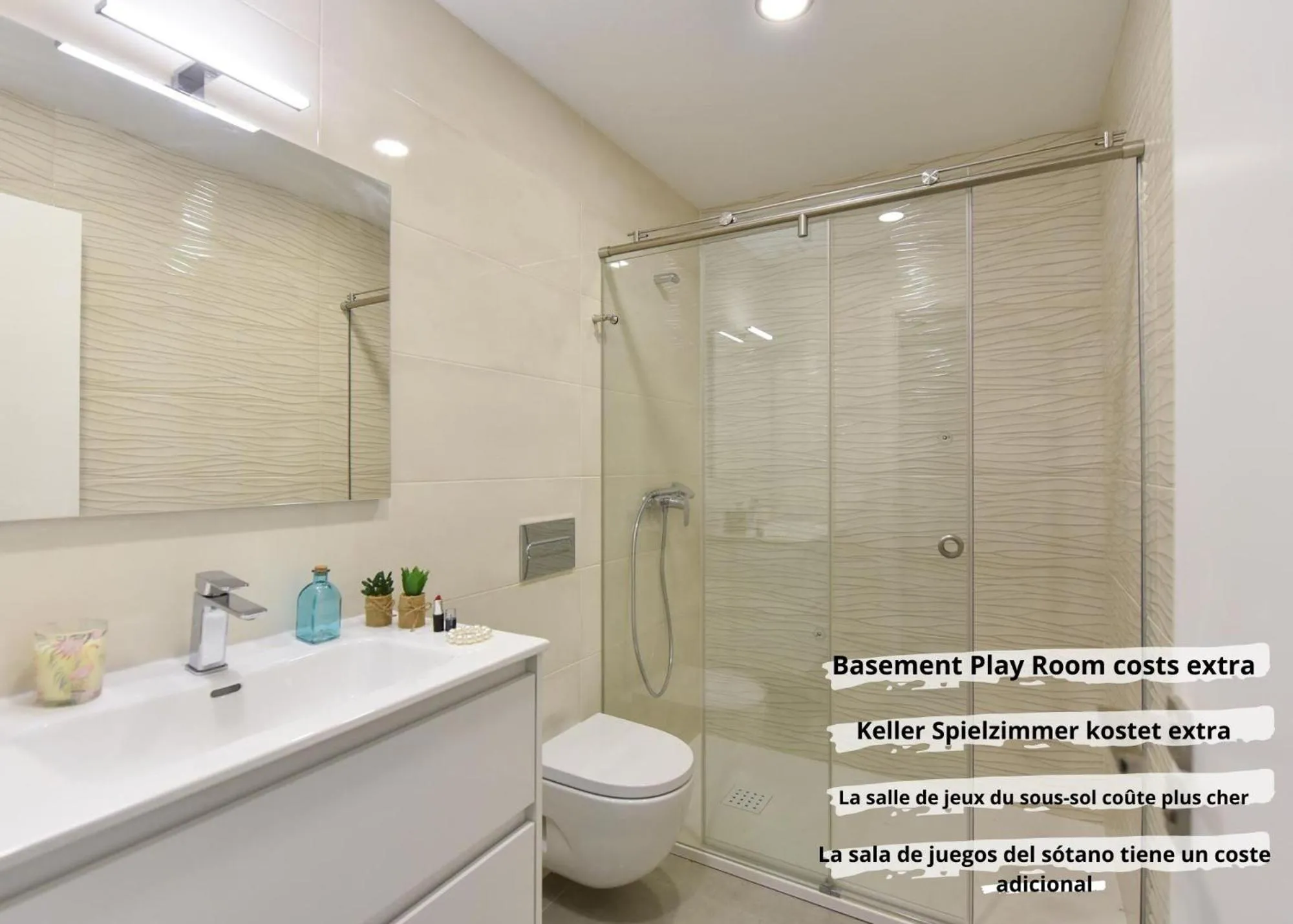 Shower in Salobre Sunset Villa V&L Salobre by VillaGranCanaria