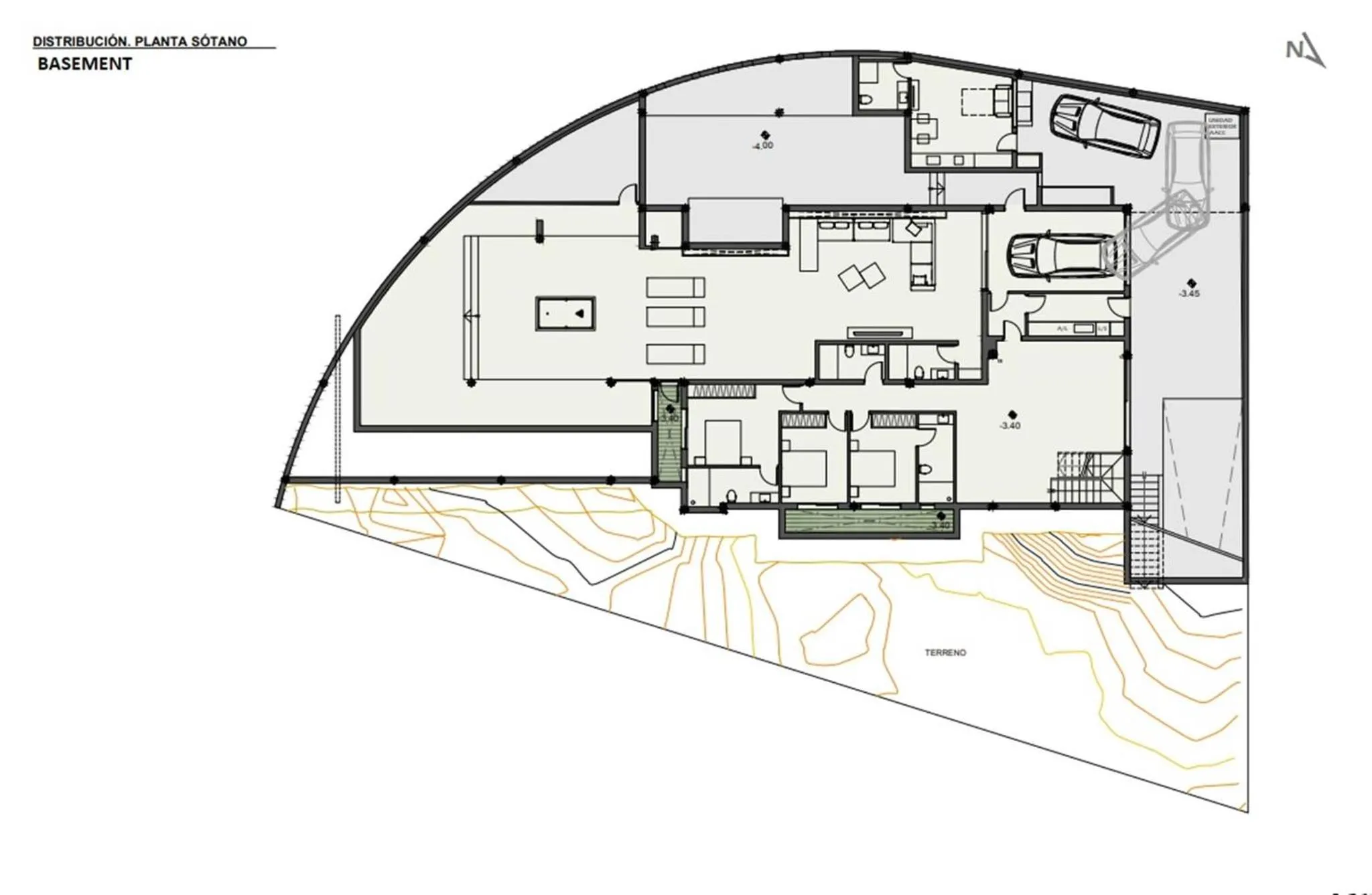 Floor plan in Salobre Sunset Villa V&L Salobre by VillaGranCanaria