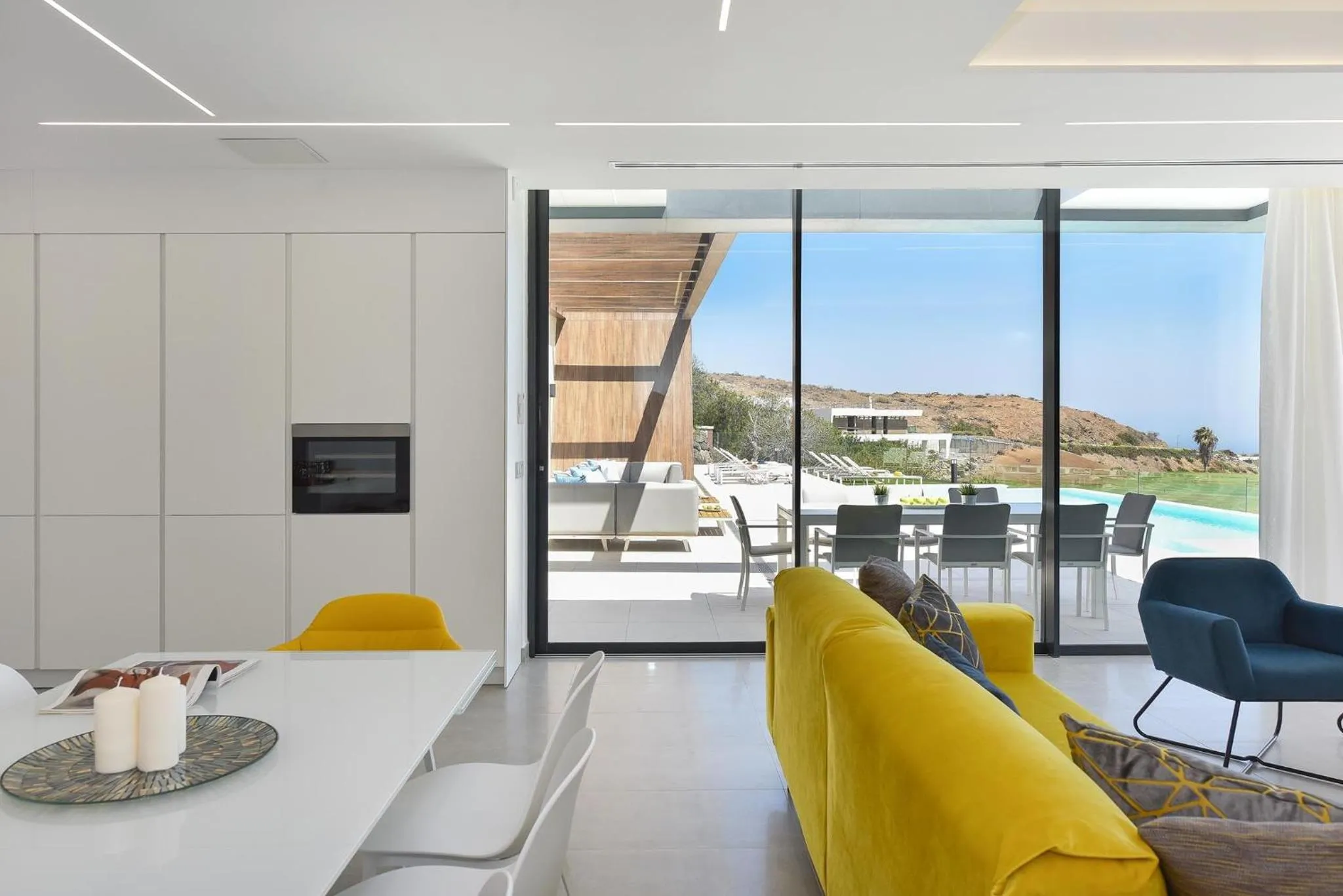 Living room in Salobre Sunset Villa V&L Salobre by VillaGranCanaria