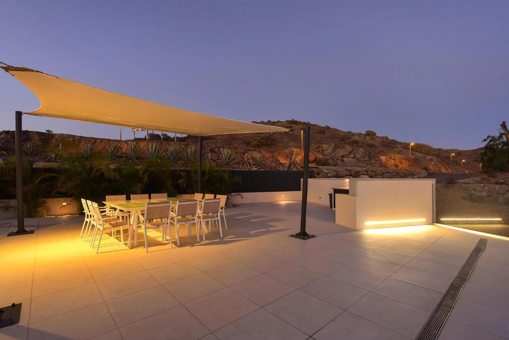 Patio in Salobre Sunset Villa V&L Salobre by VillaGranCanaria