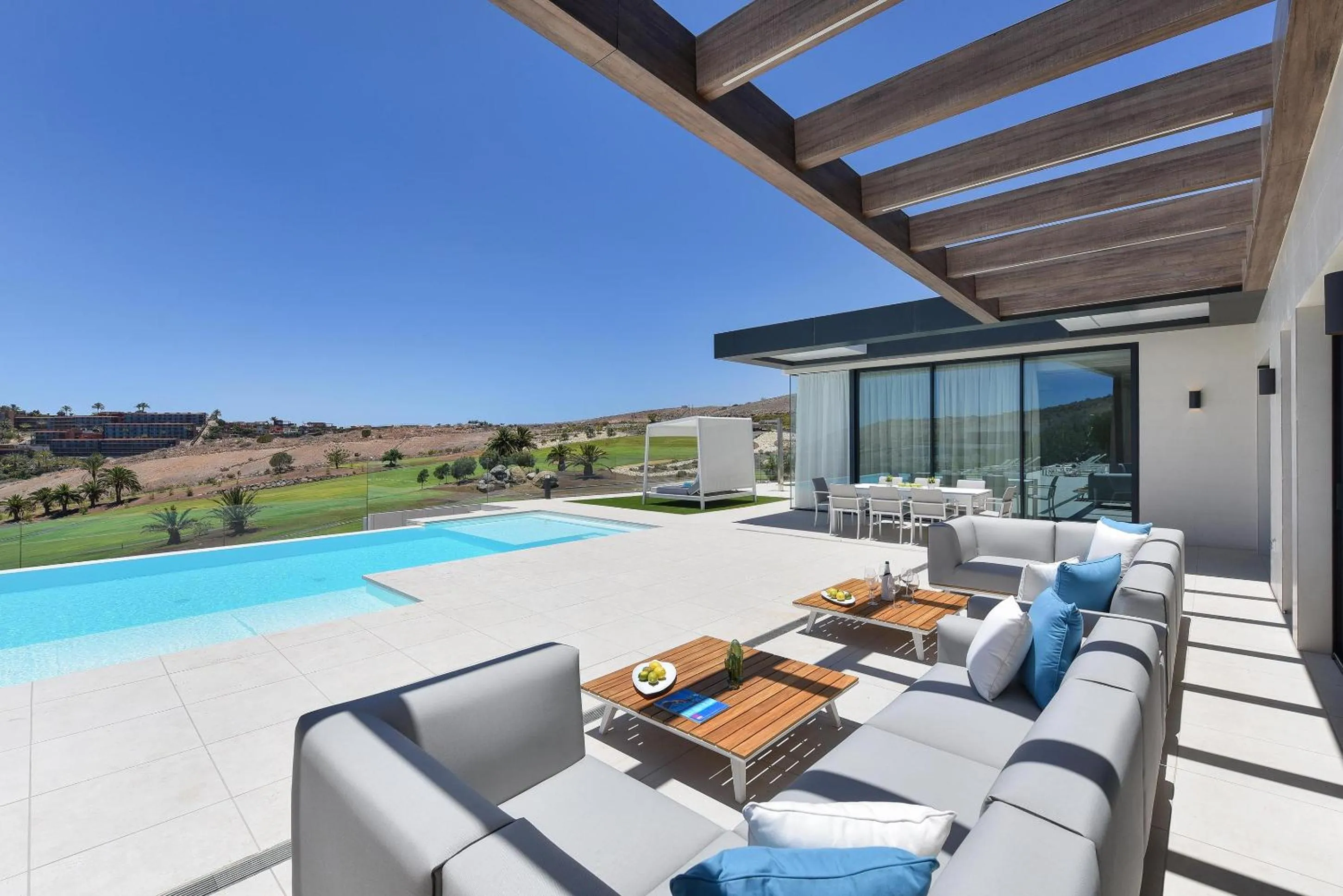 Patio in Salobre Sunset Villa V&L Salobre by VillaGranCanaria