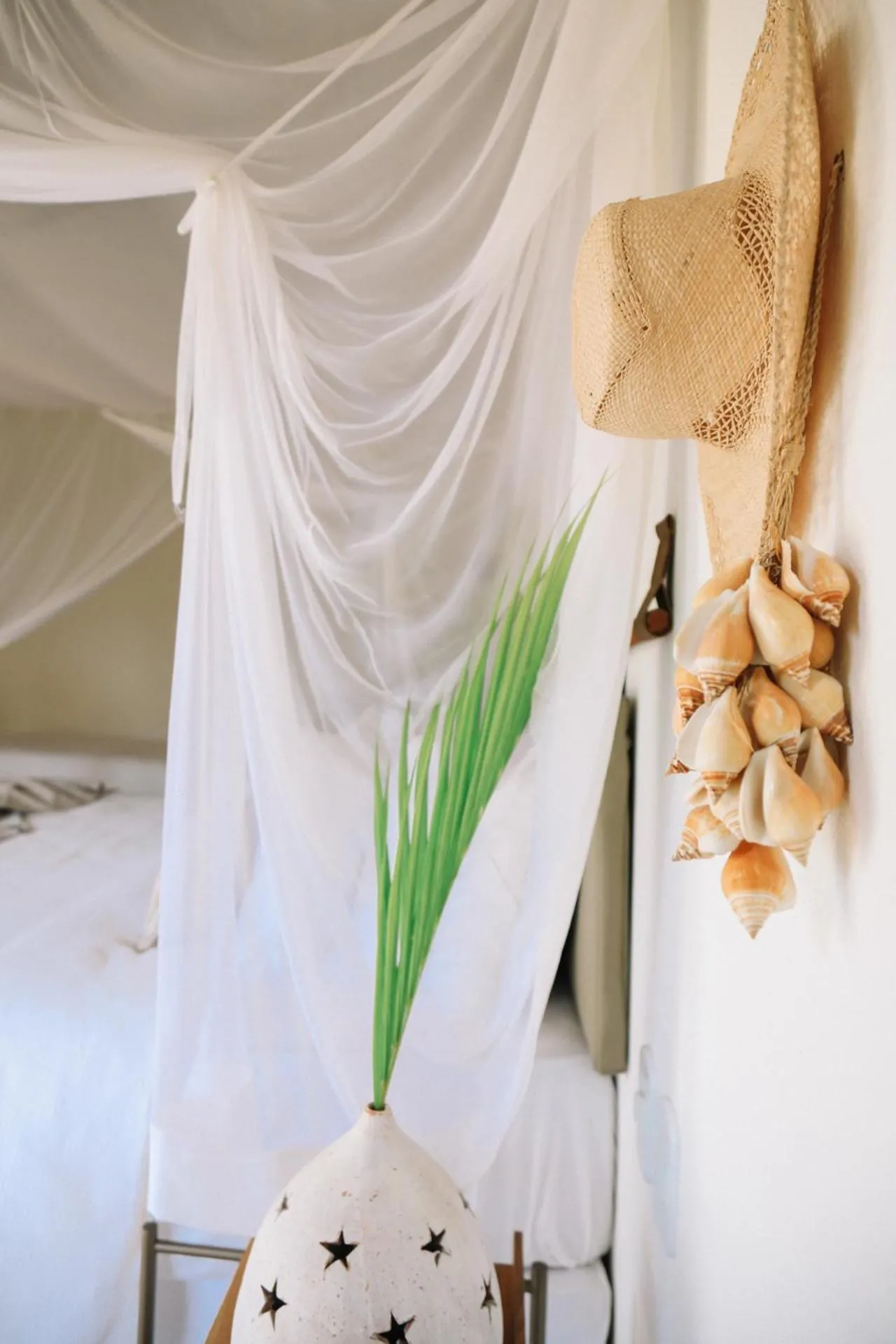Decorative detail, Bed in Villa dos Nativos Boutique Hotel