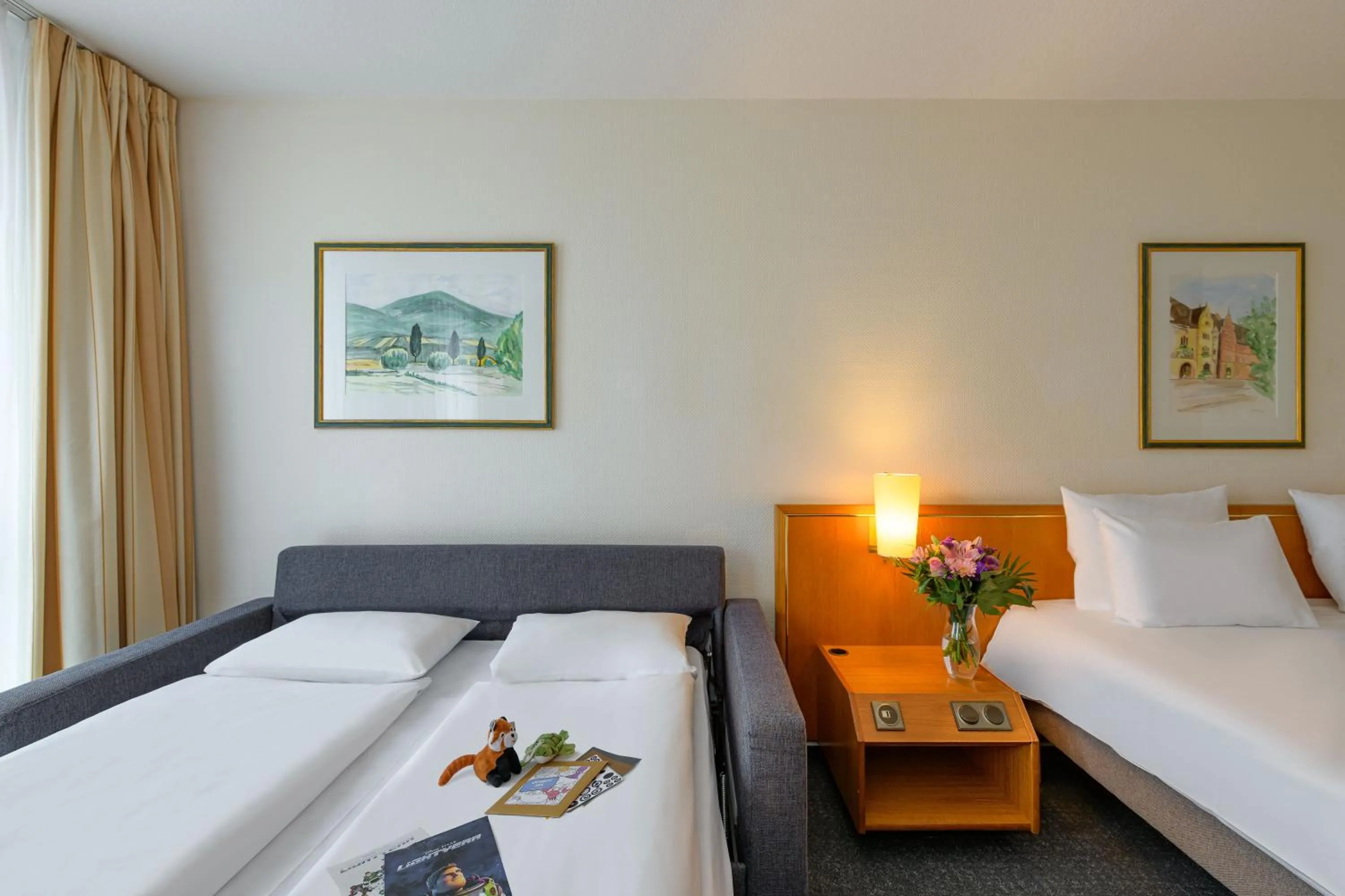 Bed in Novotel Freiburg am Konzerthaus