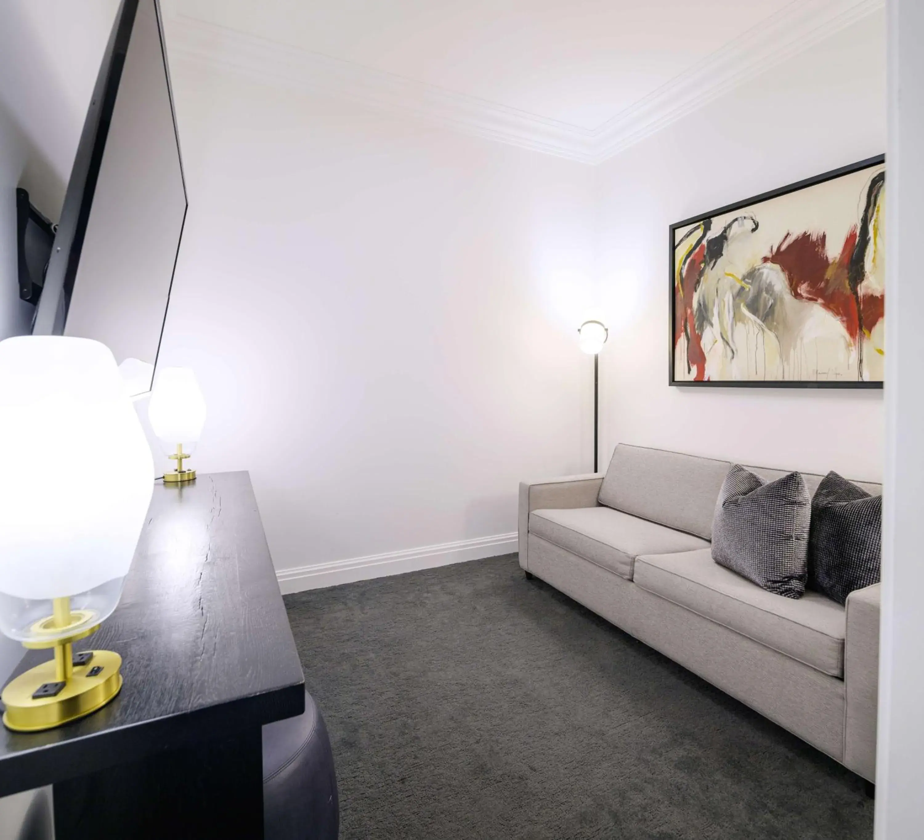 Living room in Daxton Hotel Birmingham, Curio Collection by Hilton Living room in Daxton Hotel Birmingham, Curio Collection by Hilton