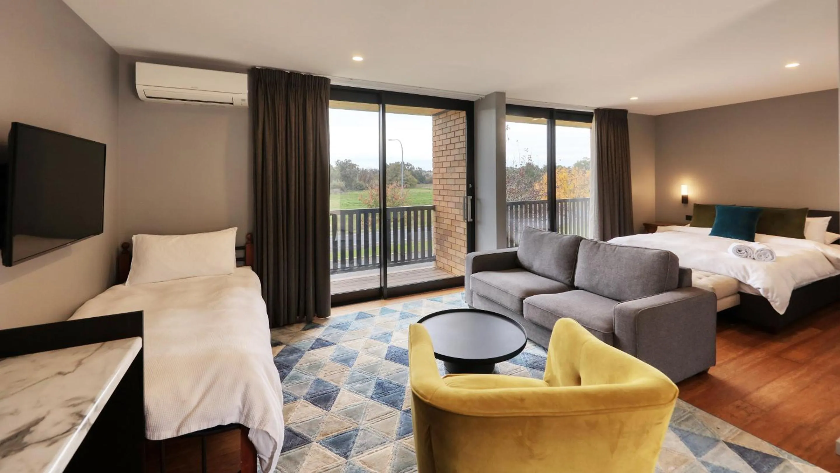 Bed in Blue Jacket Motel