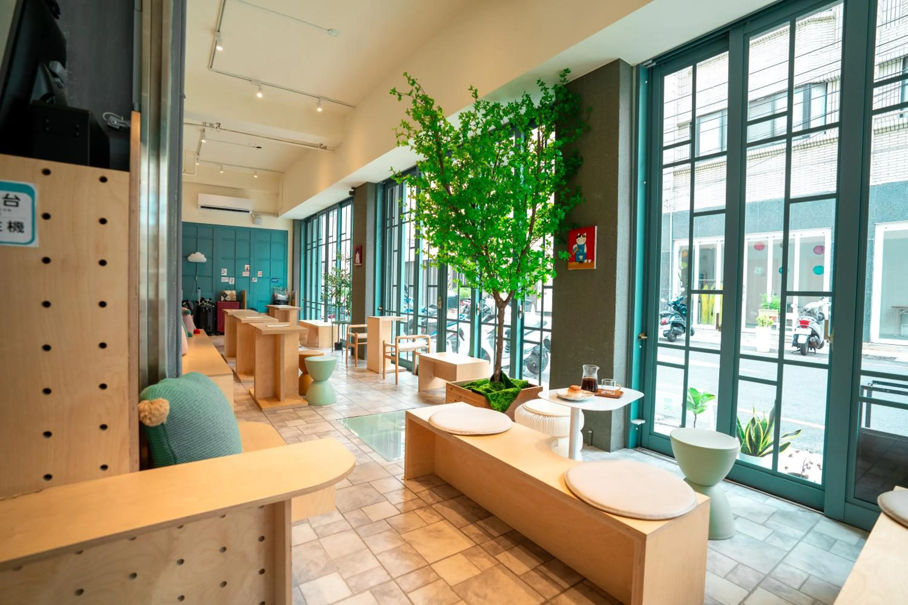 Decorative detail in Funtime Hostel