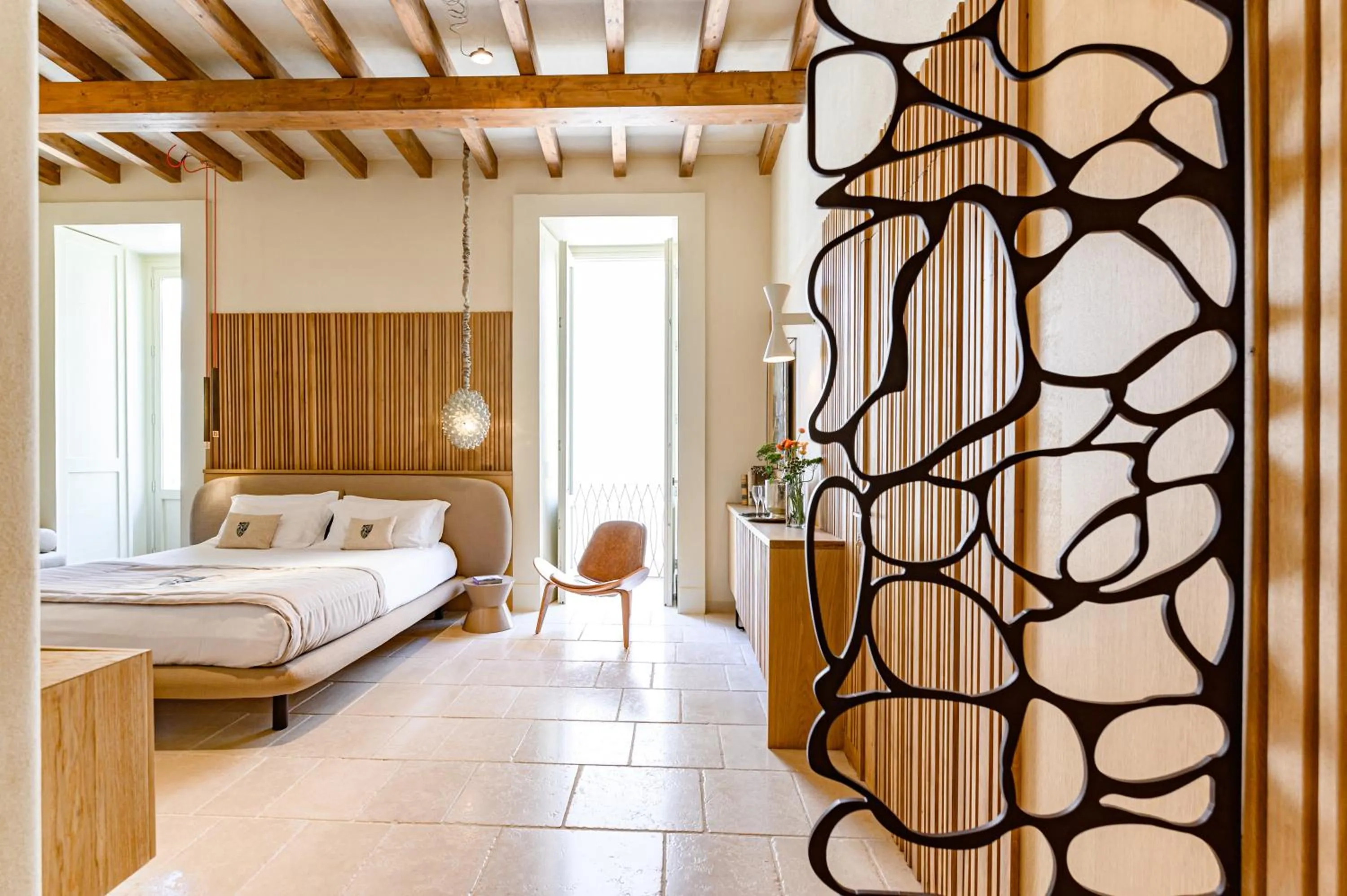 Bed in Pollicastro Boutique Hotel